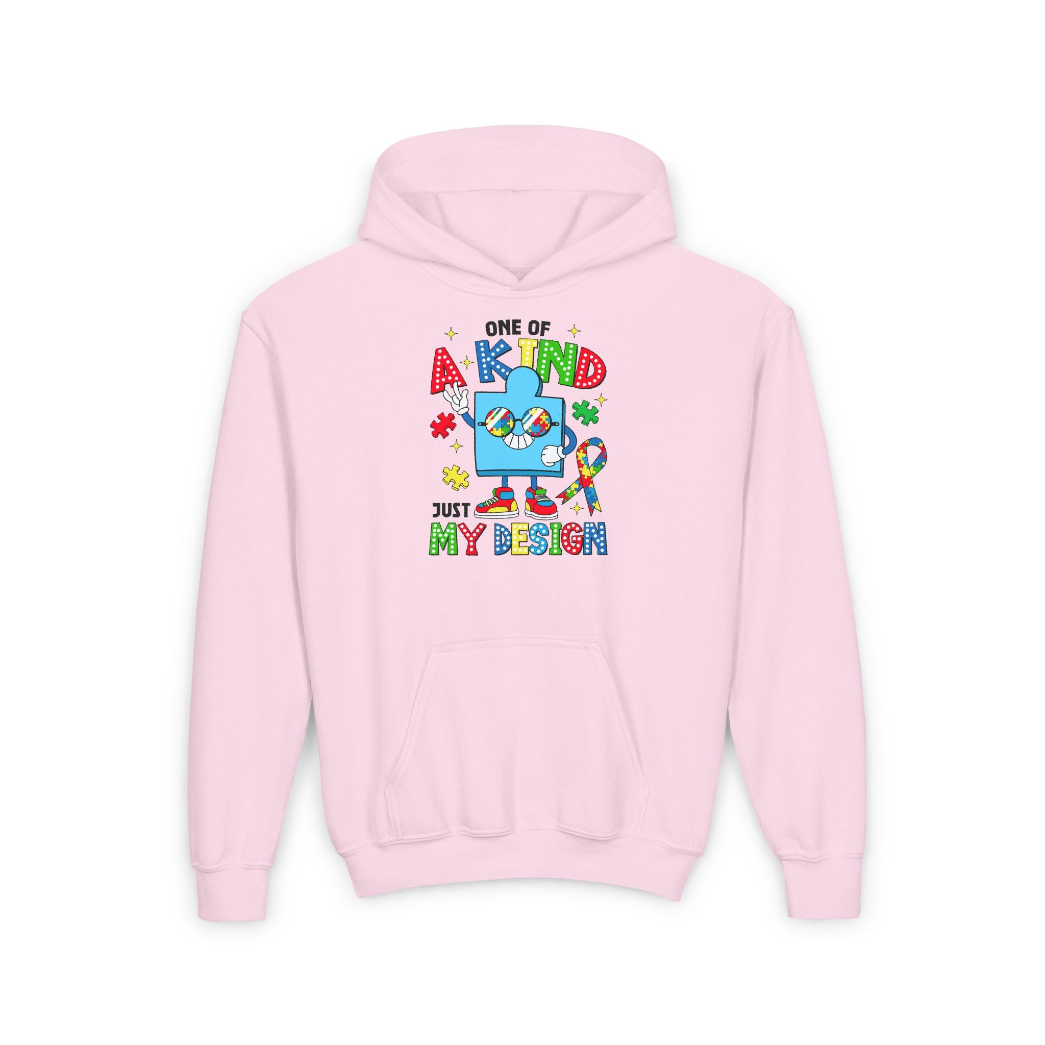 One of a Kind Just My Design, Autism Awareness Youth Hoodie