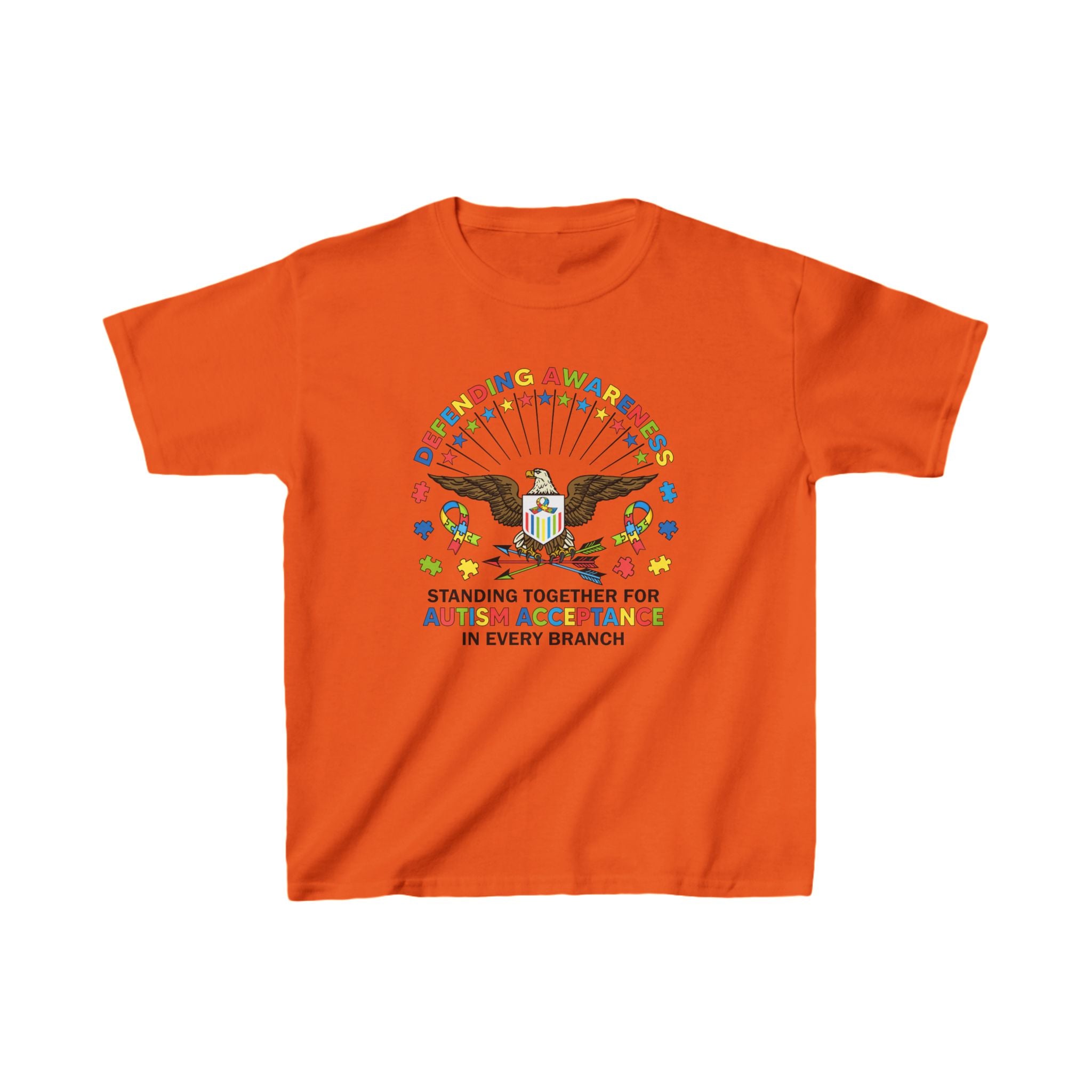 Defending Awareness, Unisex Children's T-Shirt | Autism Awareness in Every U.S. Military Branch