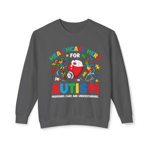 "Healthcare Hero Autism Awareness Sweatshirt – 'Healthcare