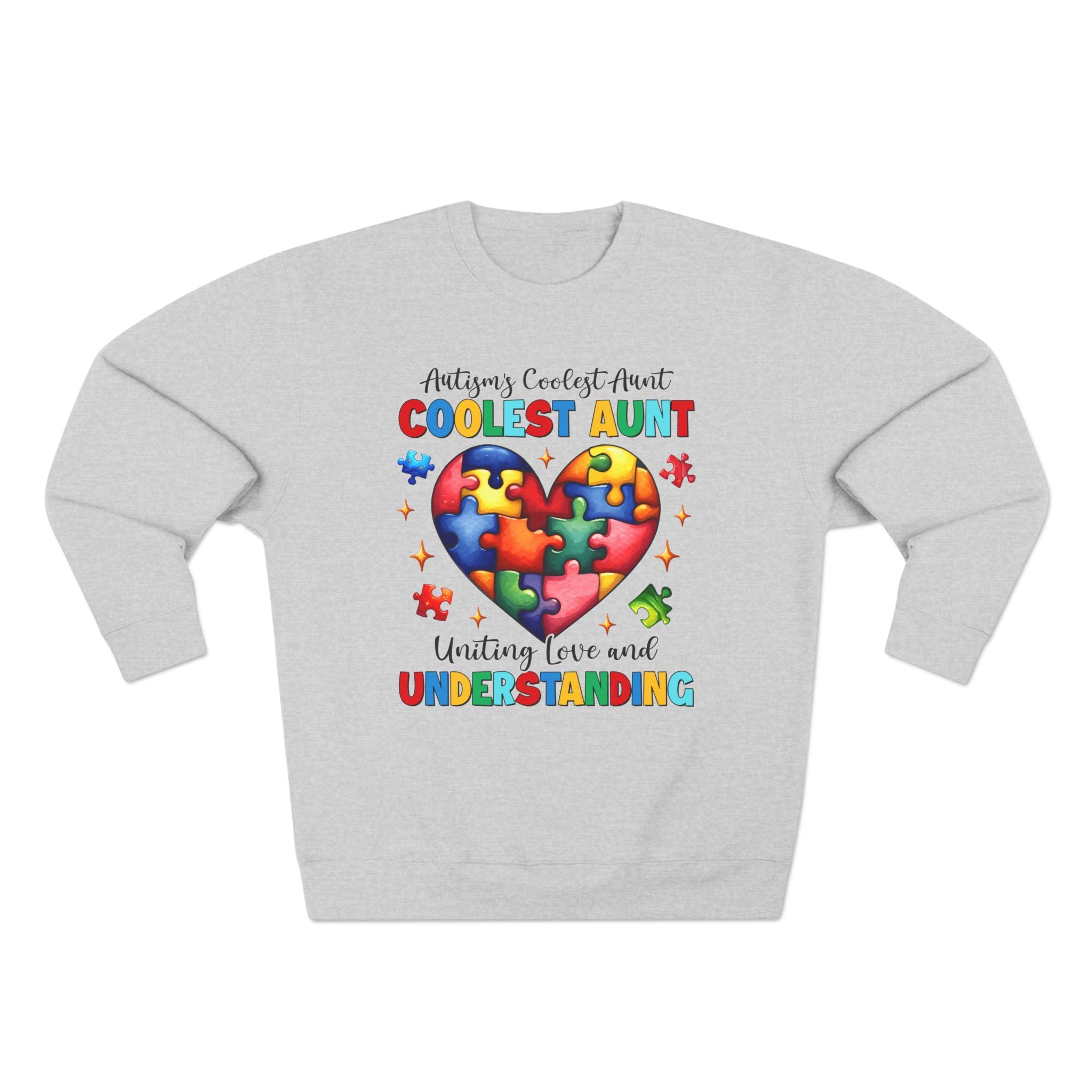 Autism Family Awareness, Coolest Aunt, Adult Sweatshirt