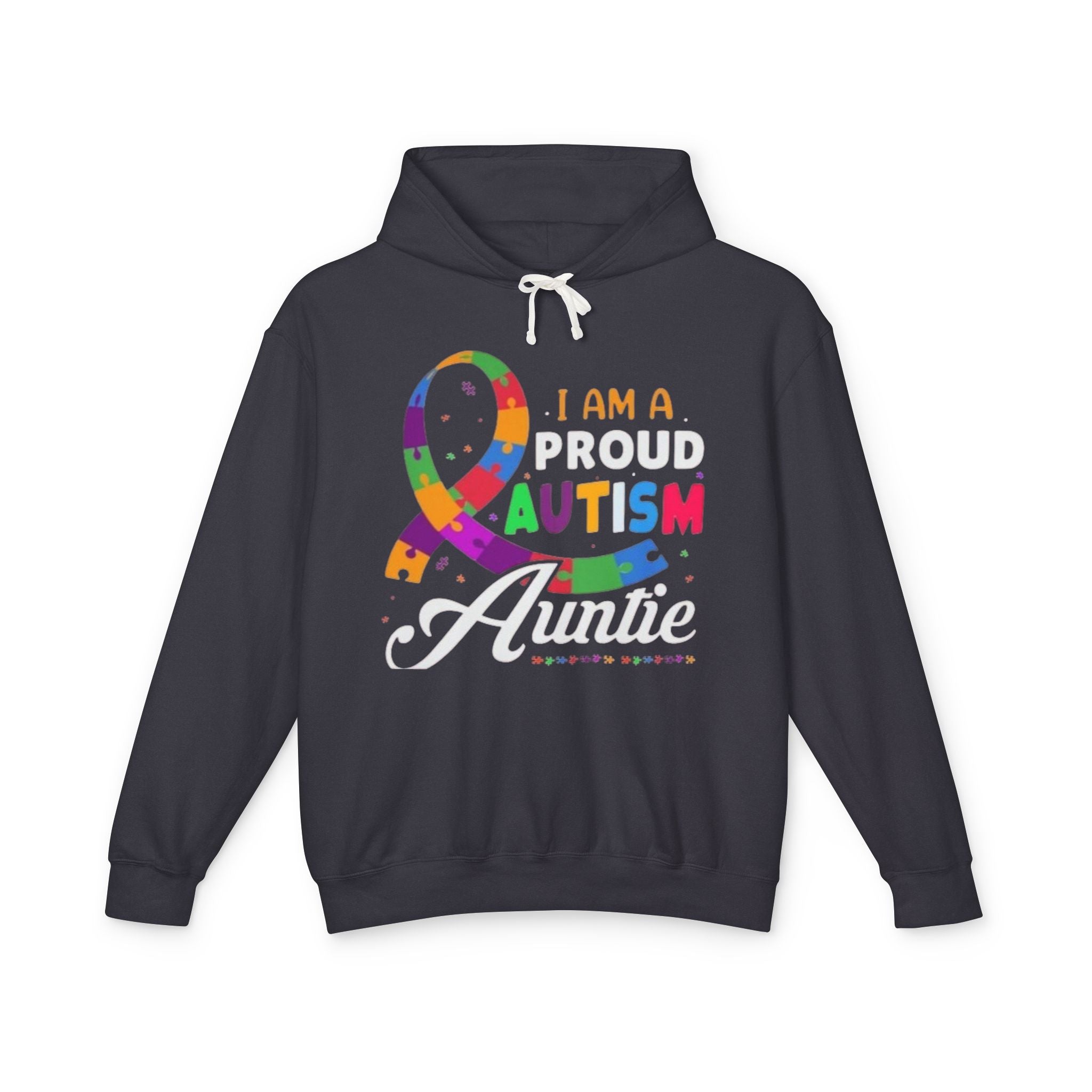 Proud Autism Auntie, Autism Awareness Adult Hoodie