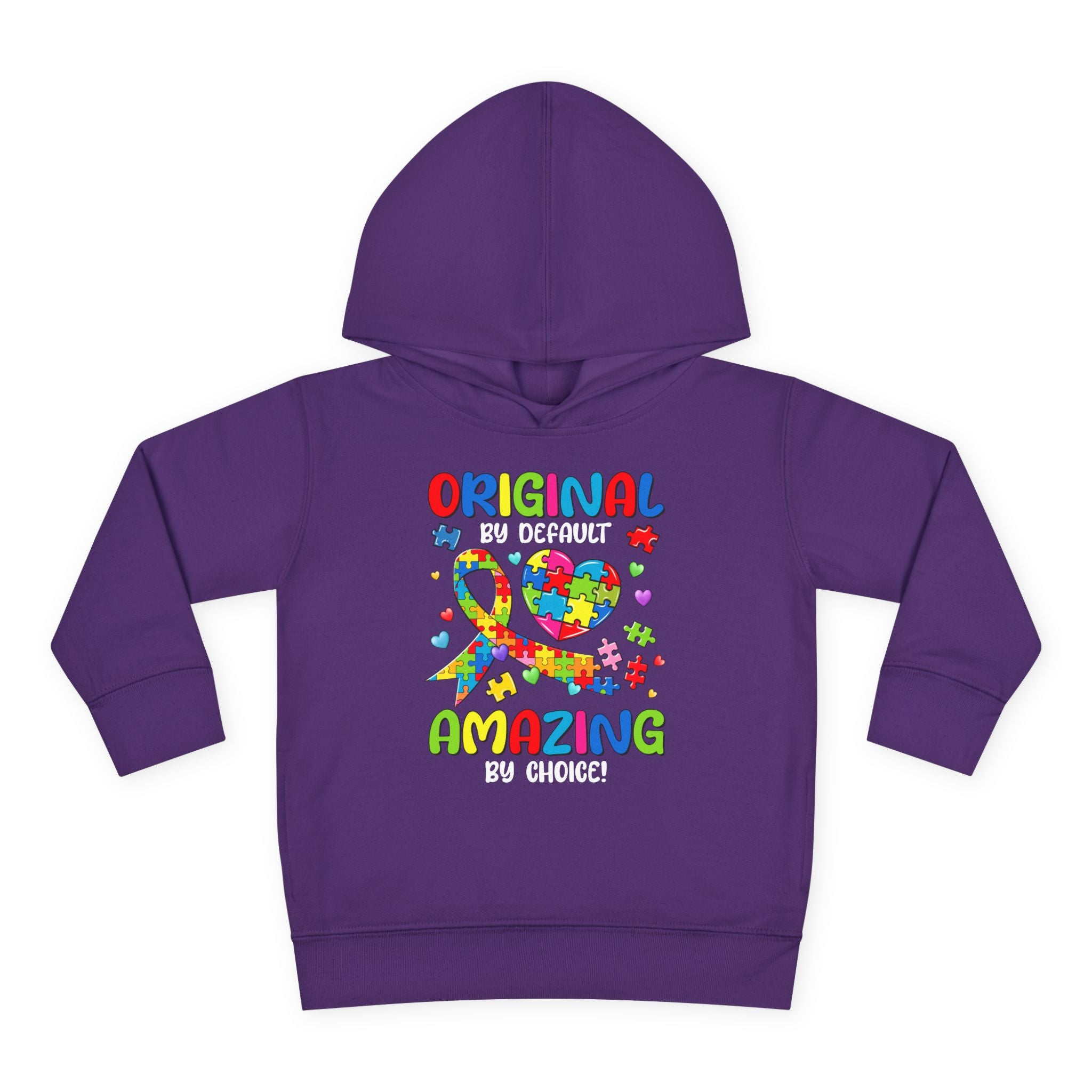 Original by Default, Amazing by Choice, Toddler Autism Hoodie