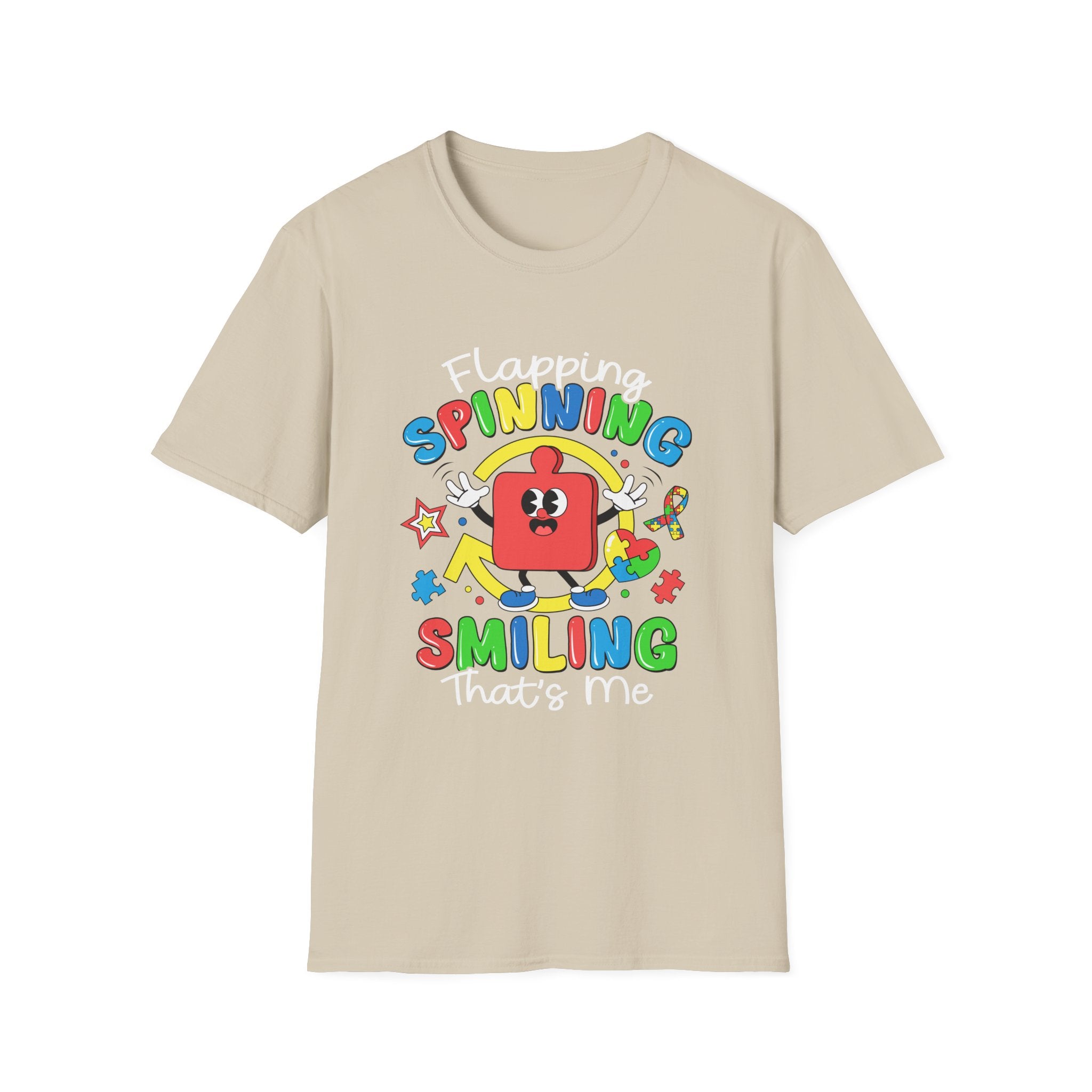 Smiling Spinning, Adult T-Shirt