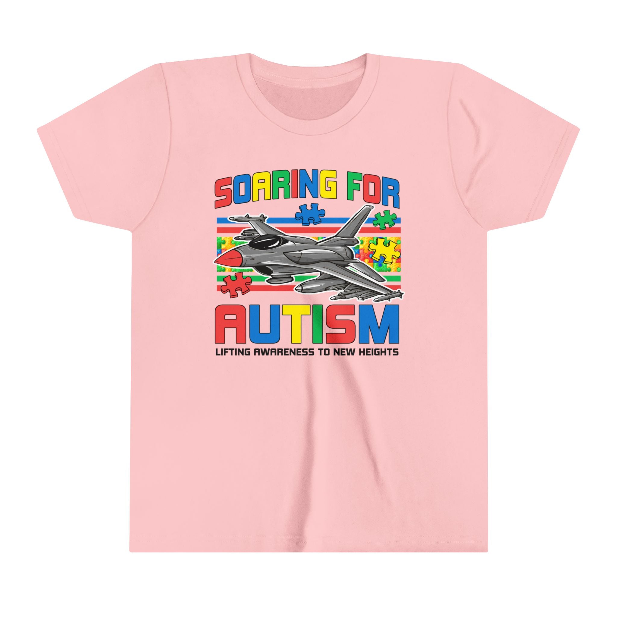 Soaring for Autism Awareness Children's T-Shirt | Airforce-Inspired Autism Support Tee