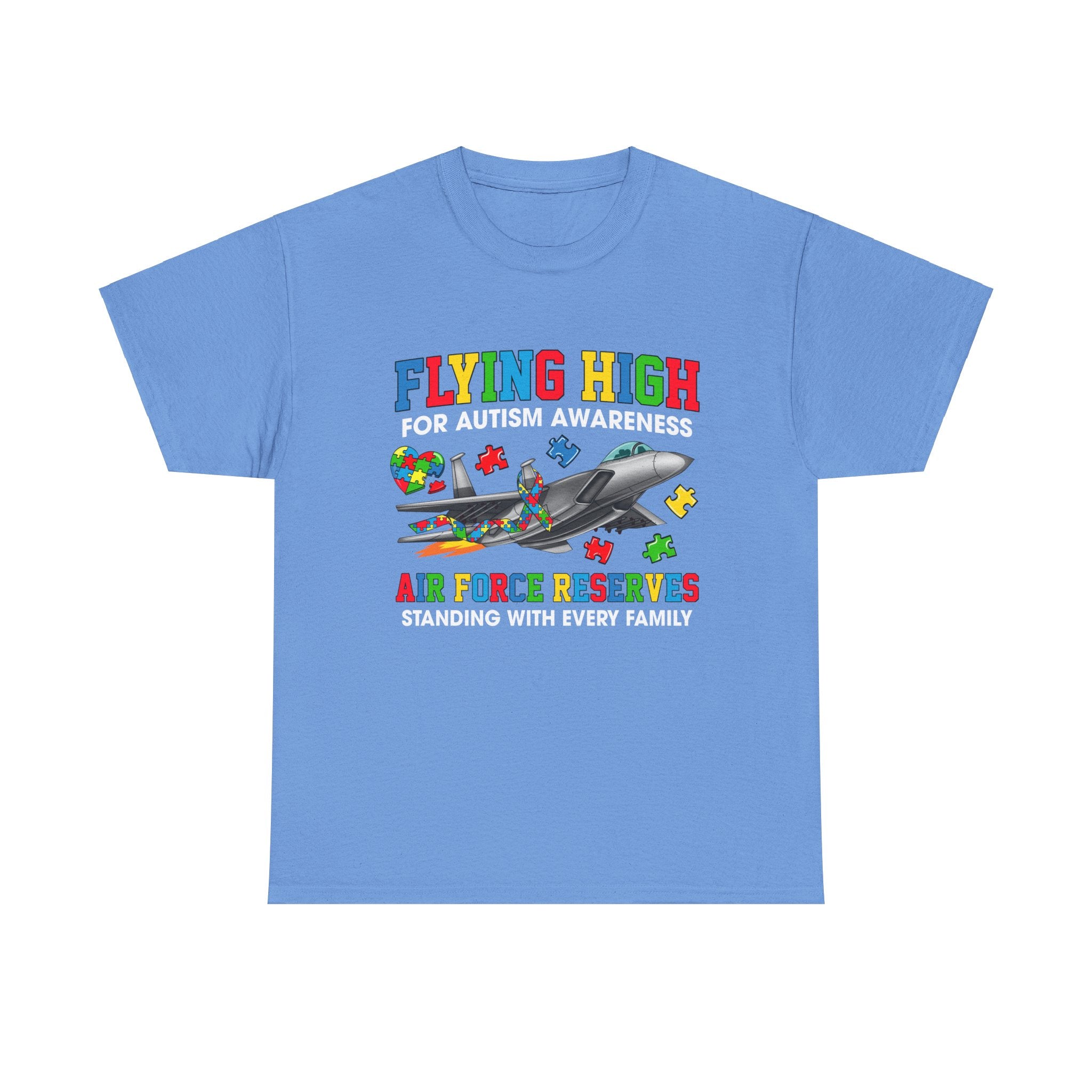 Flying High for Autism Awareness Adult T-Shirt | Airforce Reserves Support Tee