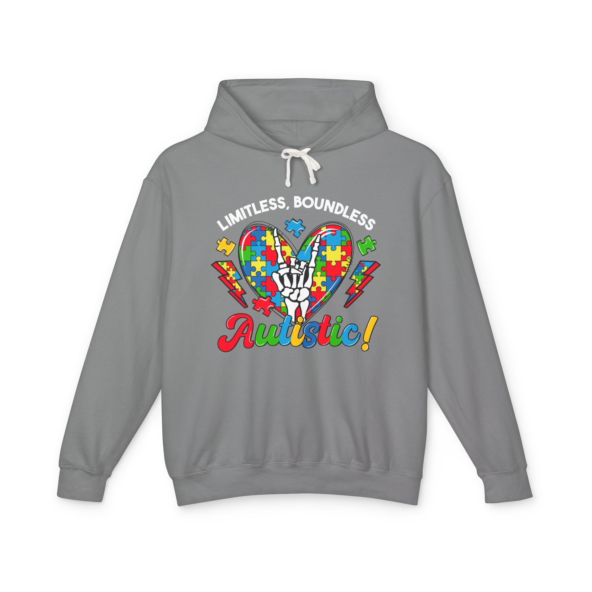 Limitless,Boundless Autistic, Autism Awareness Adult Hoodie