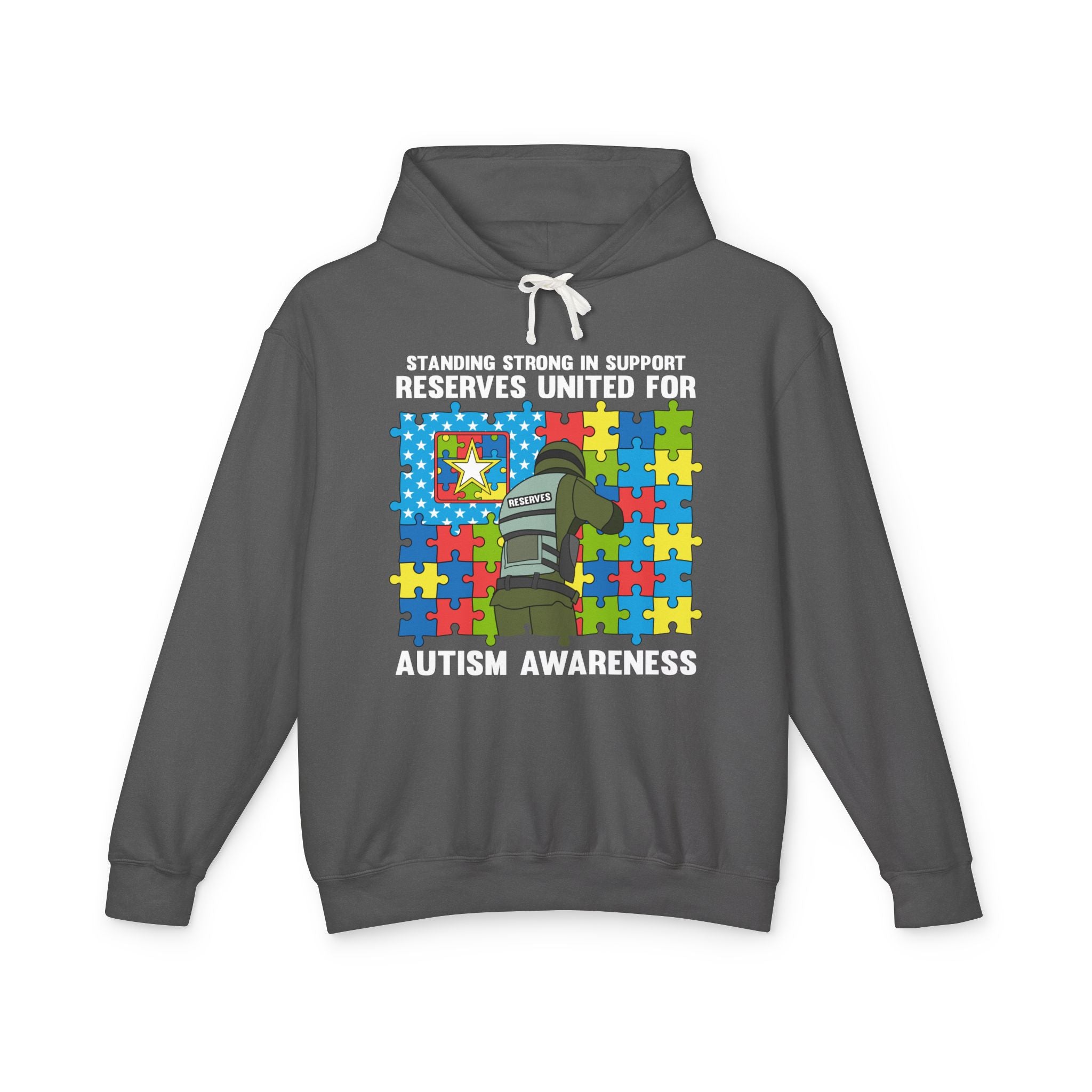 Standing Strong for Autism Awareness, Adult Unisex Hoodie