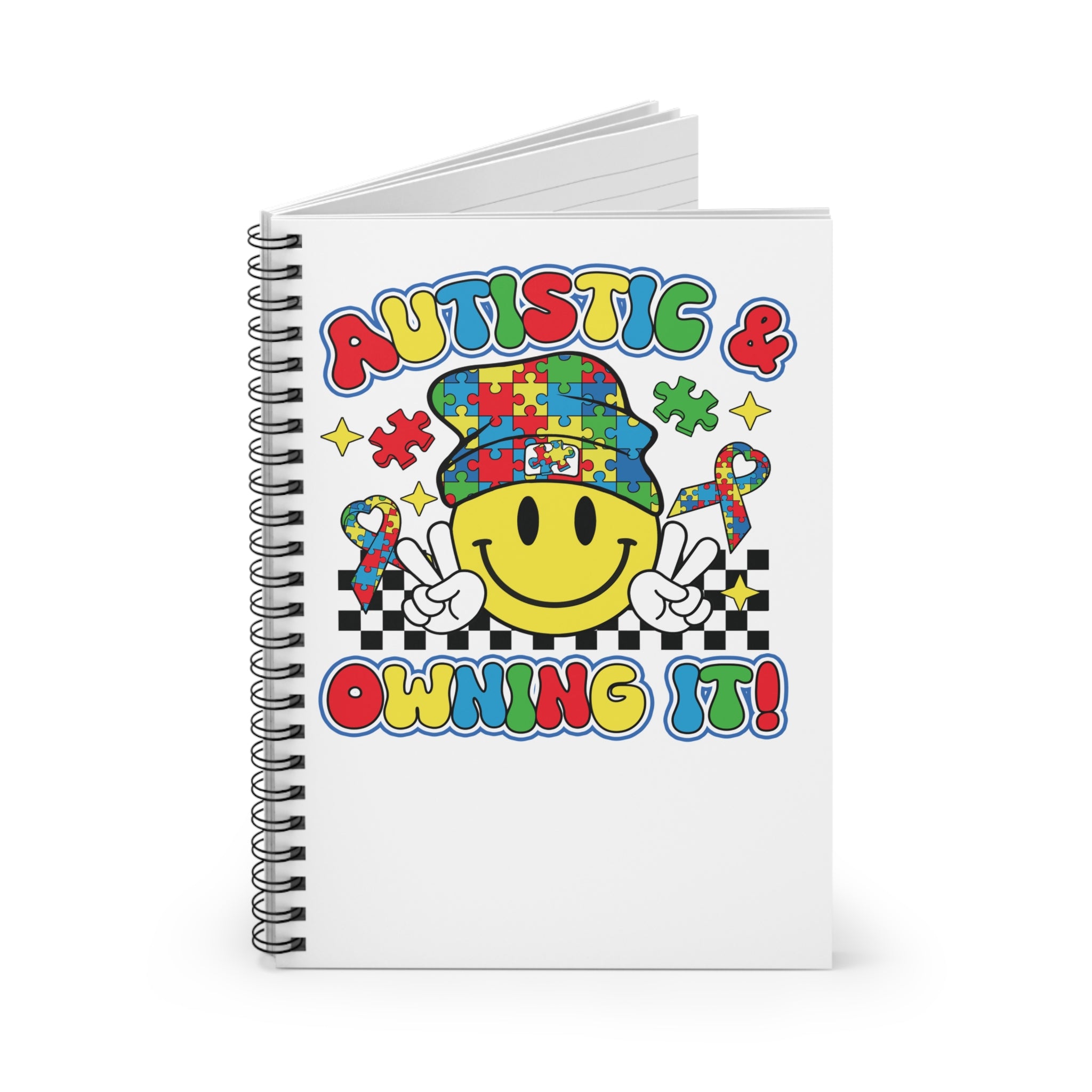 Autistic & Owning It! Spiral Notebook - Ruled Line