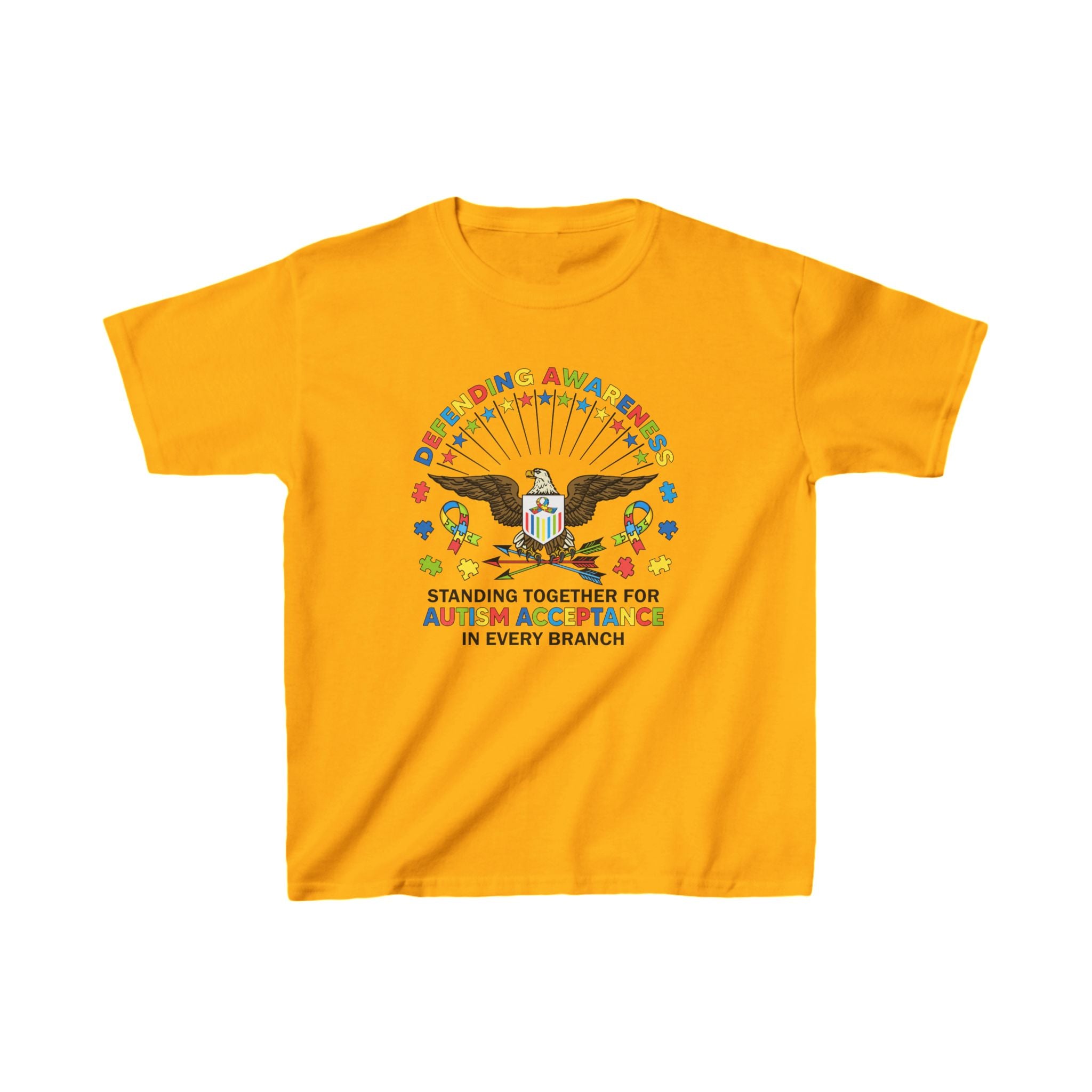 Defending Awareness, Unisex Children's T-Shirt | Autism Awareness in Every U.S. Military Branch