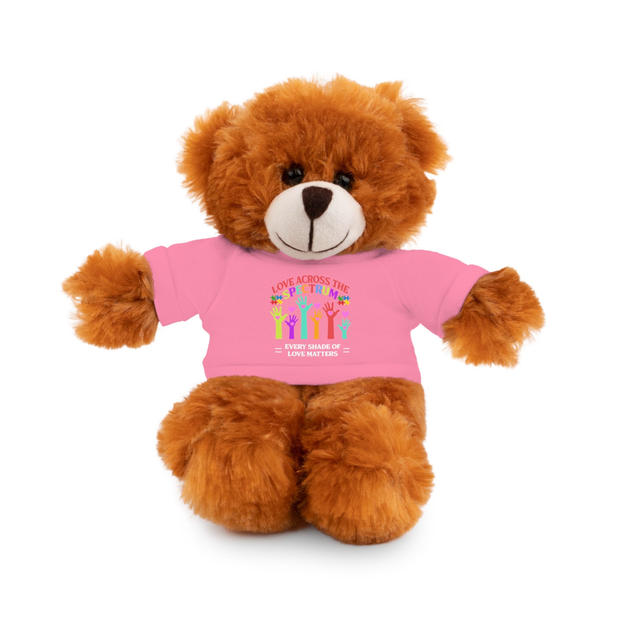 Love Across the Spectrum, Austim Stuffed Teddy Bear with Tee