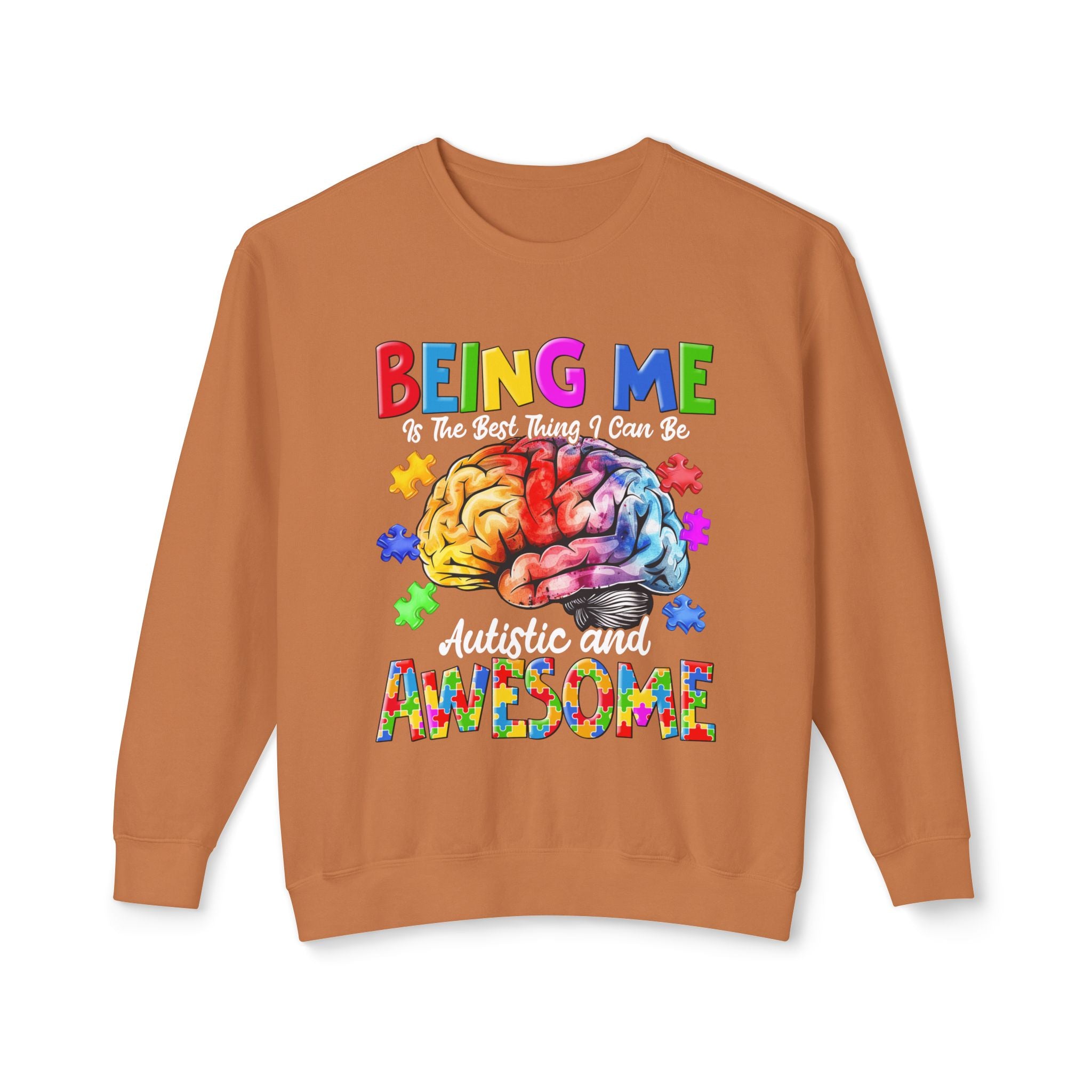 Autistic & Awesome, Autism Awareness Unisex Adult Sweatshirt