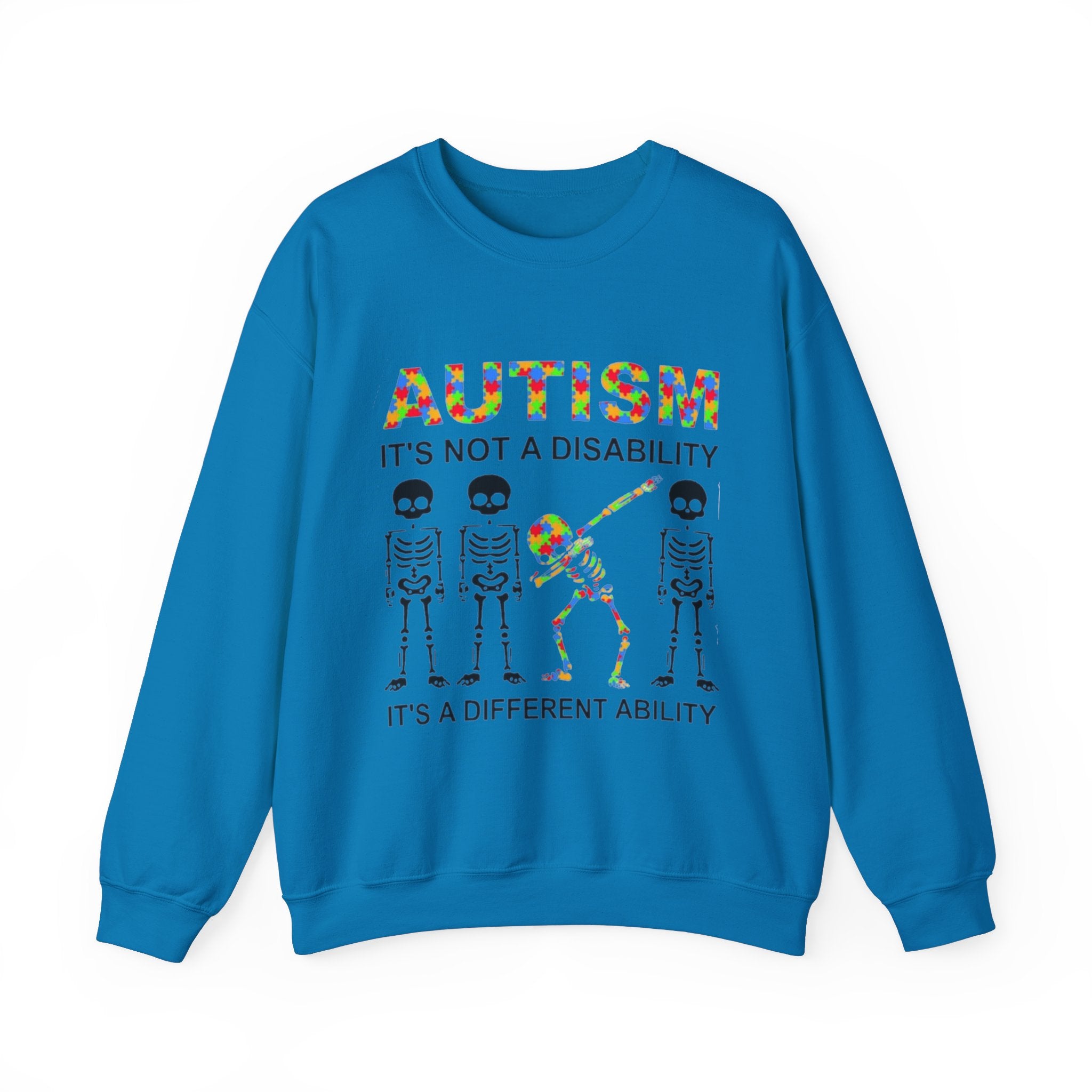 Autism It's Not A Disability, Autism Awareness Adult Sweatshirt