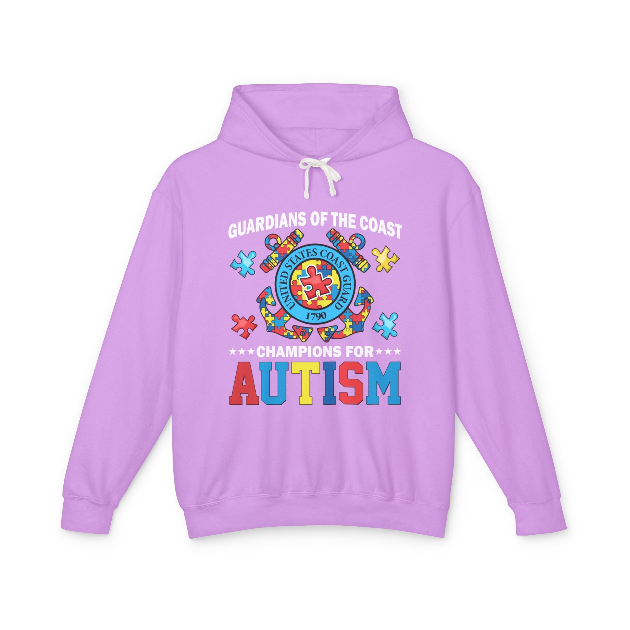 Guardian Of The Coast, Autism Awareness Adult Hoodie