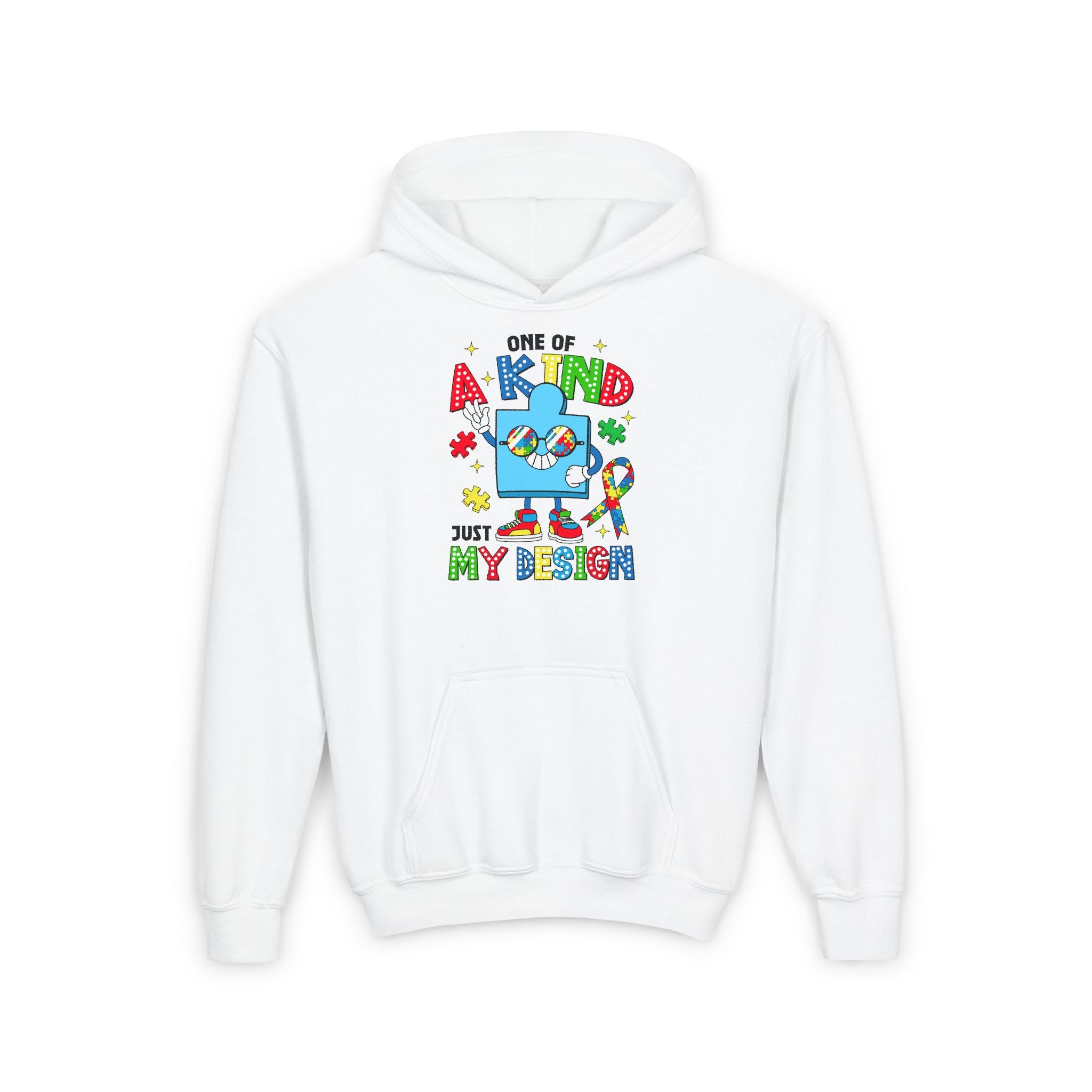 One of a Kind Just My Design, Autism Awareness Youth Hoodie