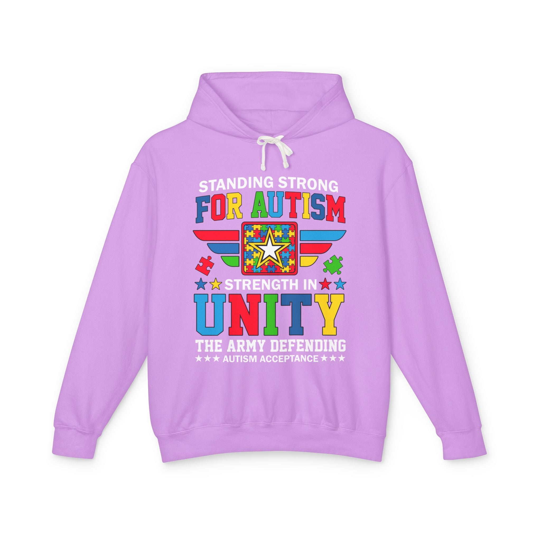 Standing Strong For Autism, Autism Awareness Adult Hoodie