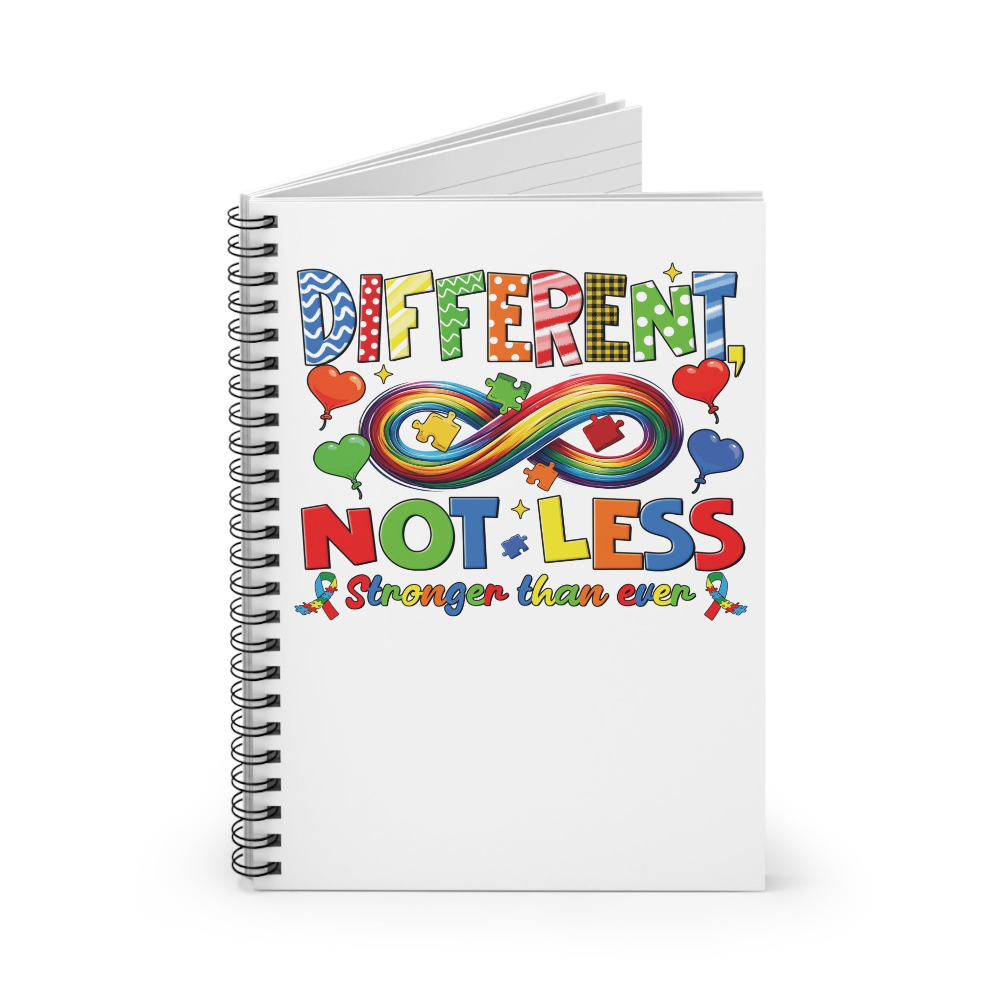 Differently Not Less Spiral Notebook - Ruled Line