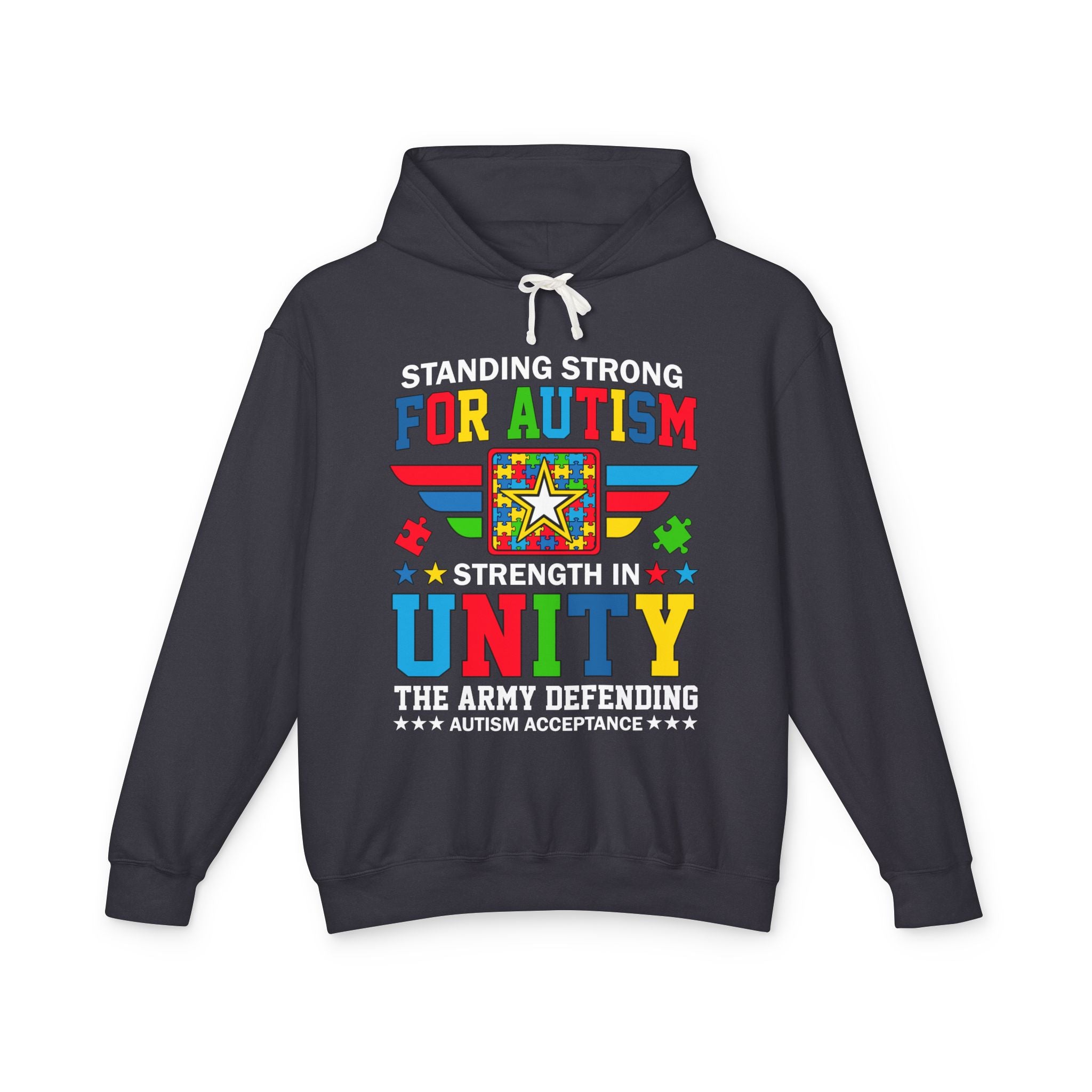 Standing Strong For Autism, Autism Awareness Adult Hoodie