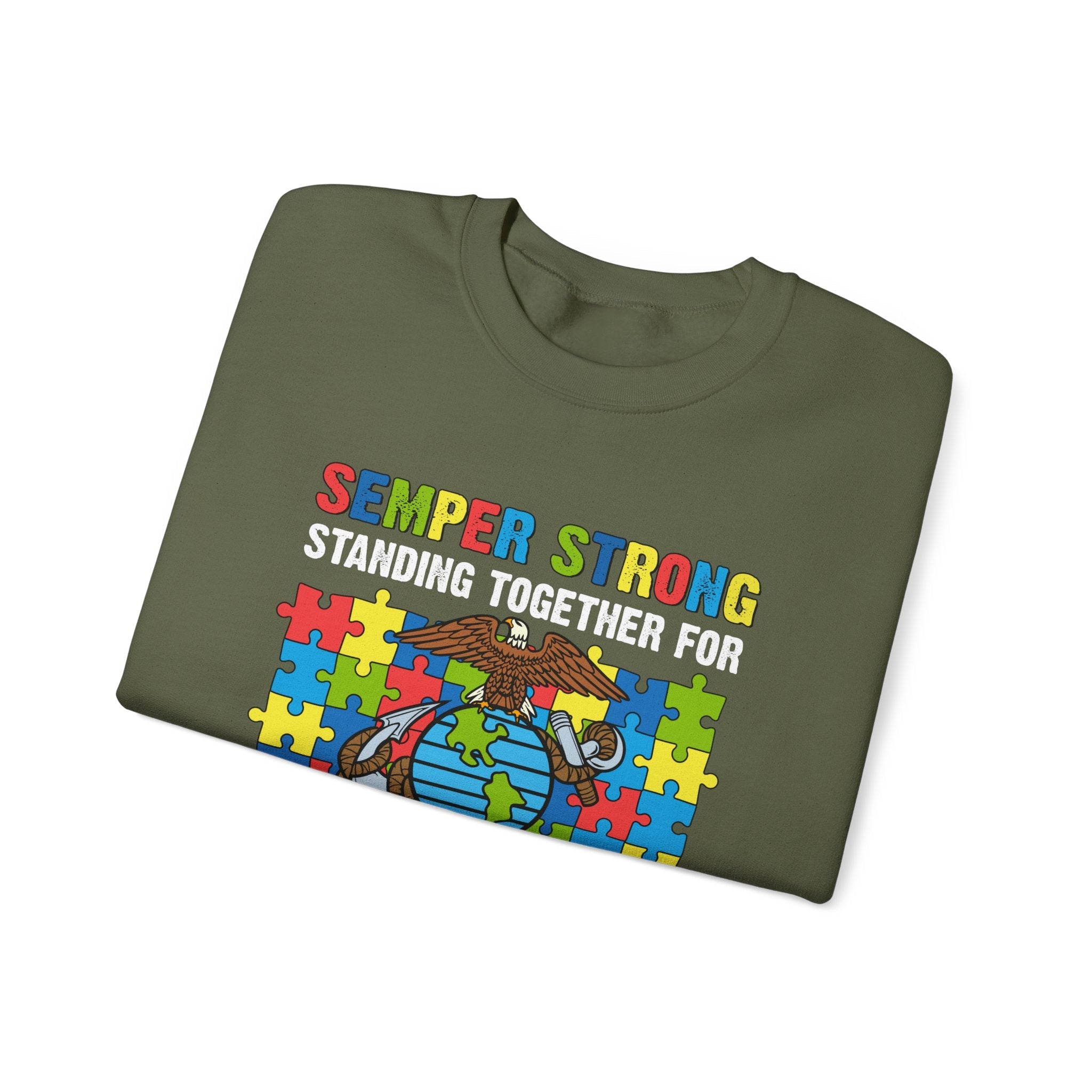 "Semper Strong Autism Awareness Sweatshirt