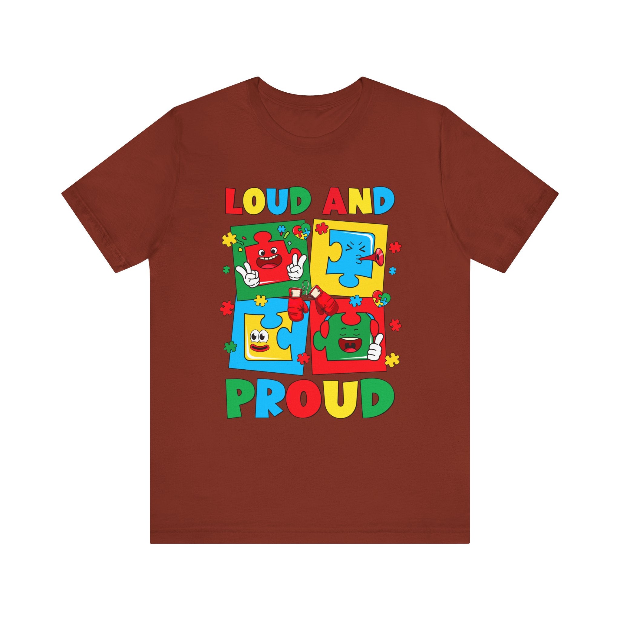 Loud & Proud, Autism Awareness, Adult Tshirt