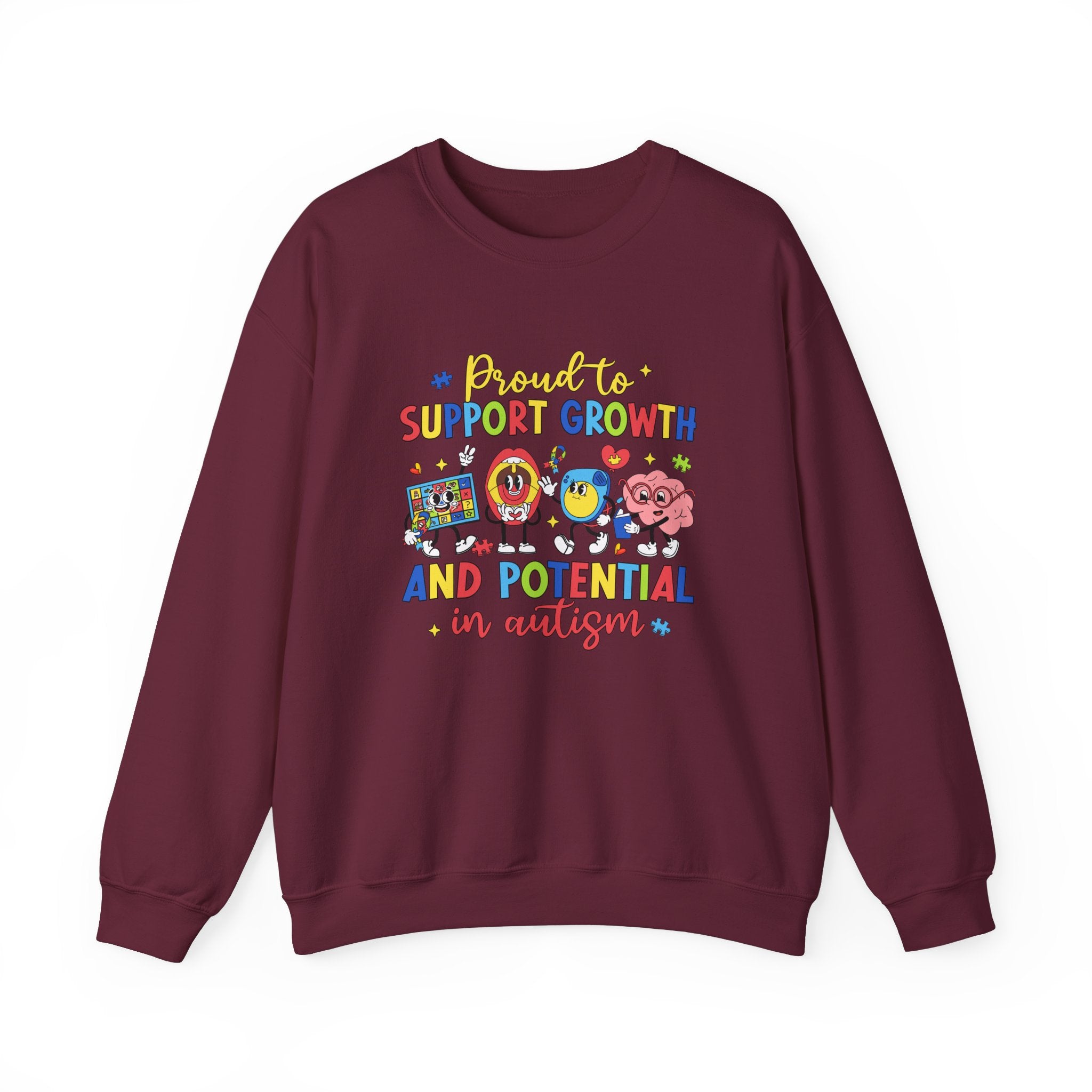 Nurturing Growth for Autism Awareness, Adult Sweatshirt