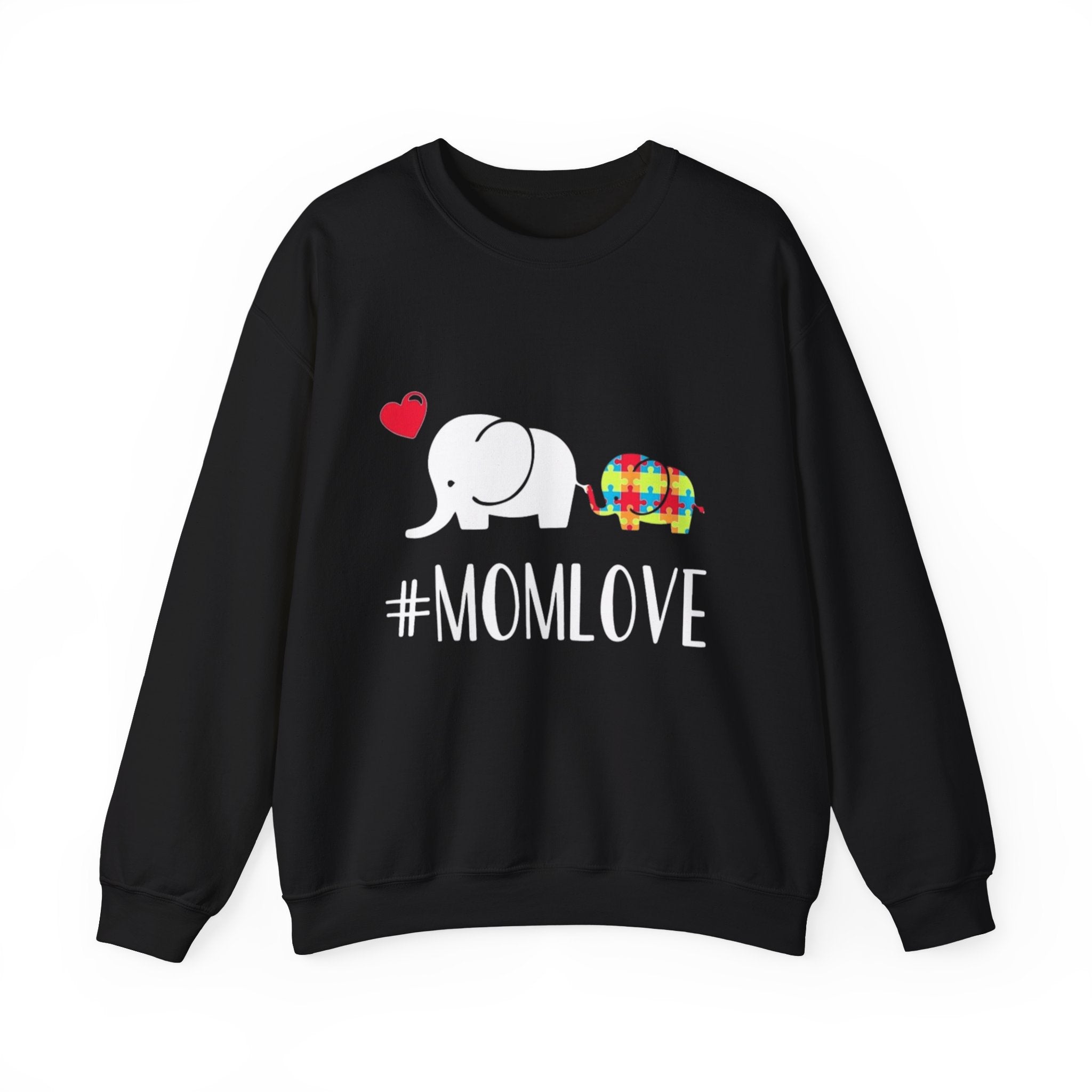 Mom Love, Autism Awareness Adult Sweatshirt