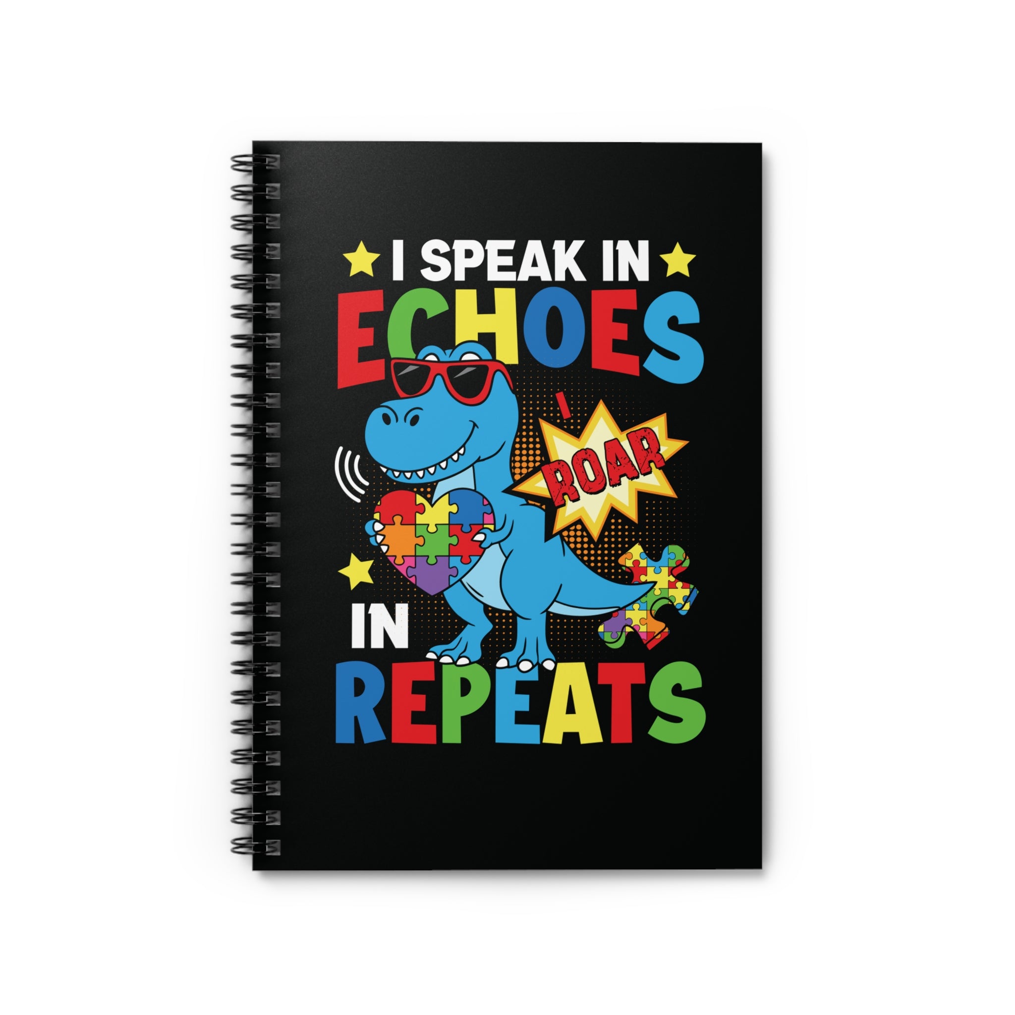 I Speak In Echoes Spiral Notebook - Ruled Line