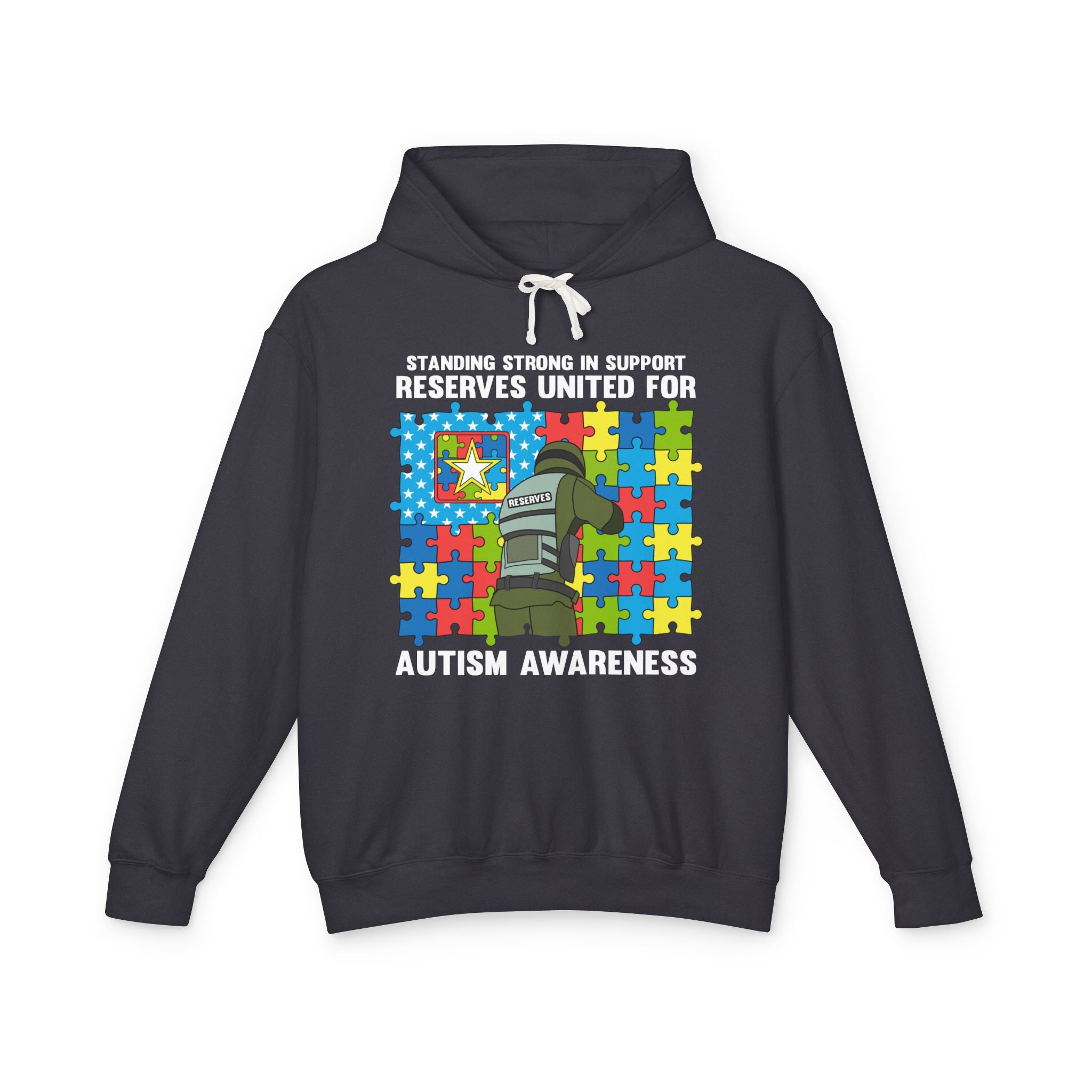 Standing Strong for Autism Awareness, Adult Unisex Hoodie