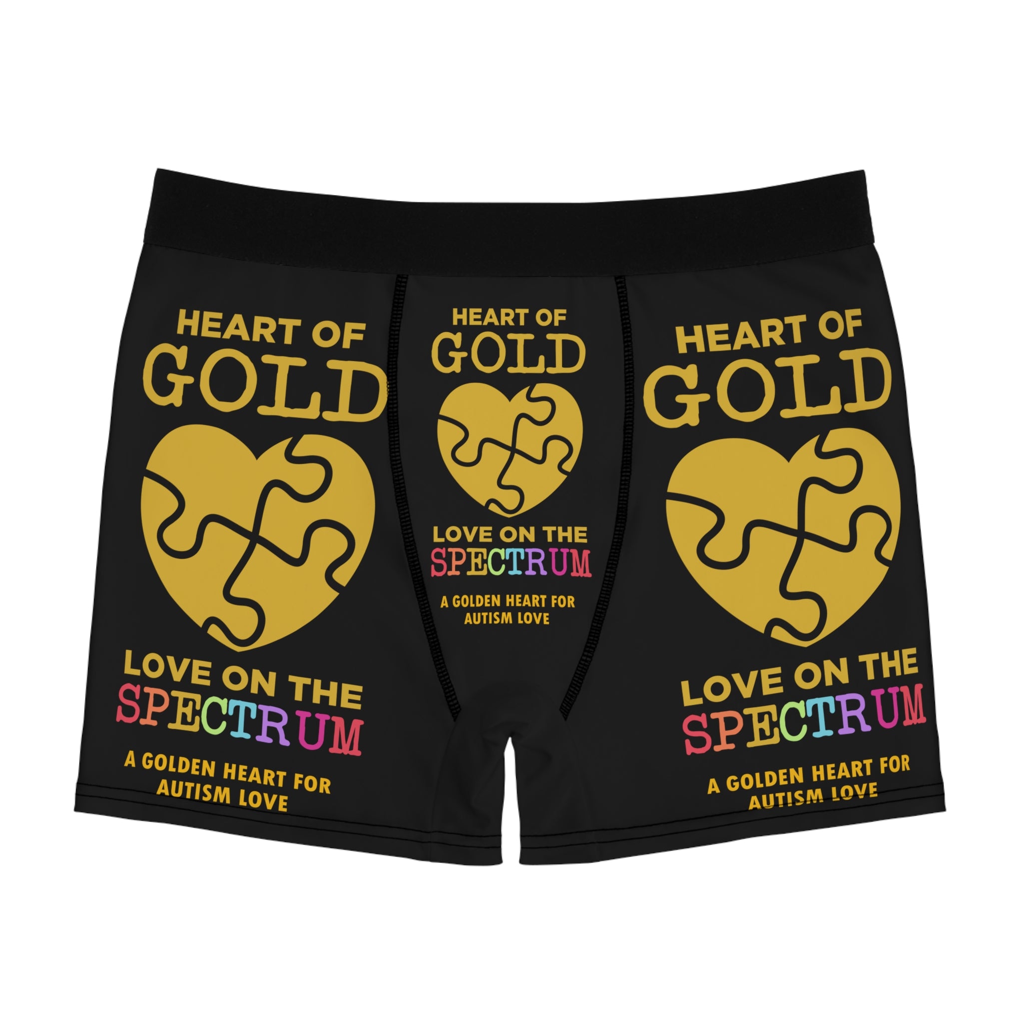 Heart Of Gold Austim Men's Boxer Briefs