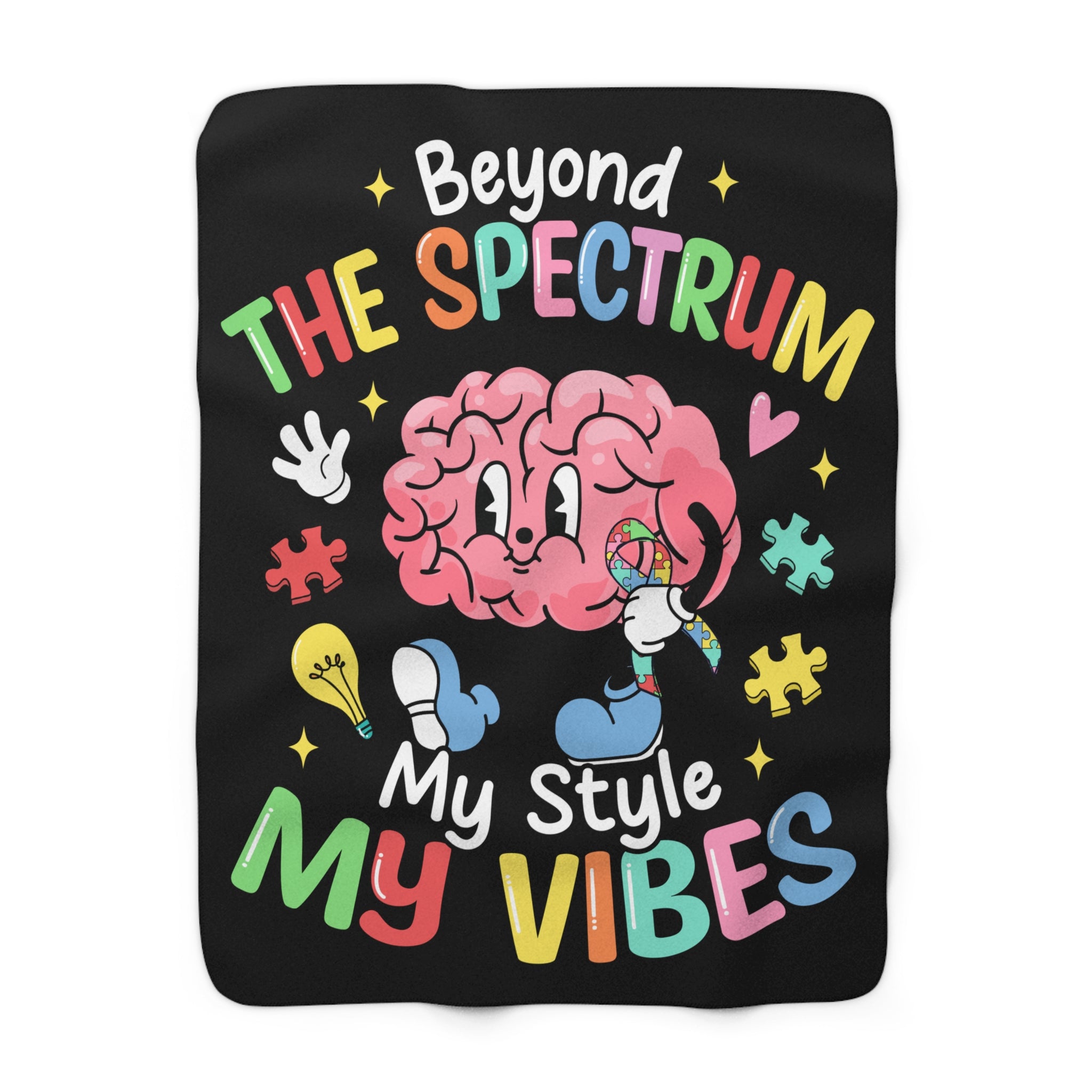 Beyond The Spectrum Sherpa Fleece Blanket