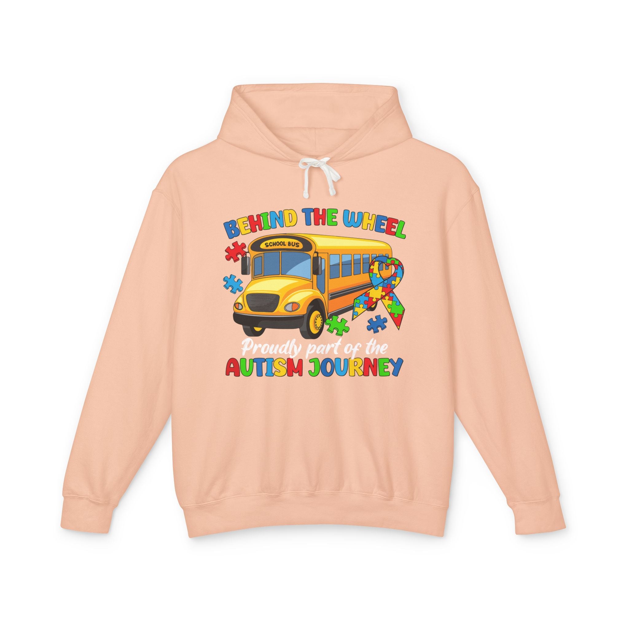 Behind the Wheel, Proudly Part of the Journey, Autism Awareness Adult Hoodie