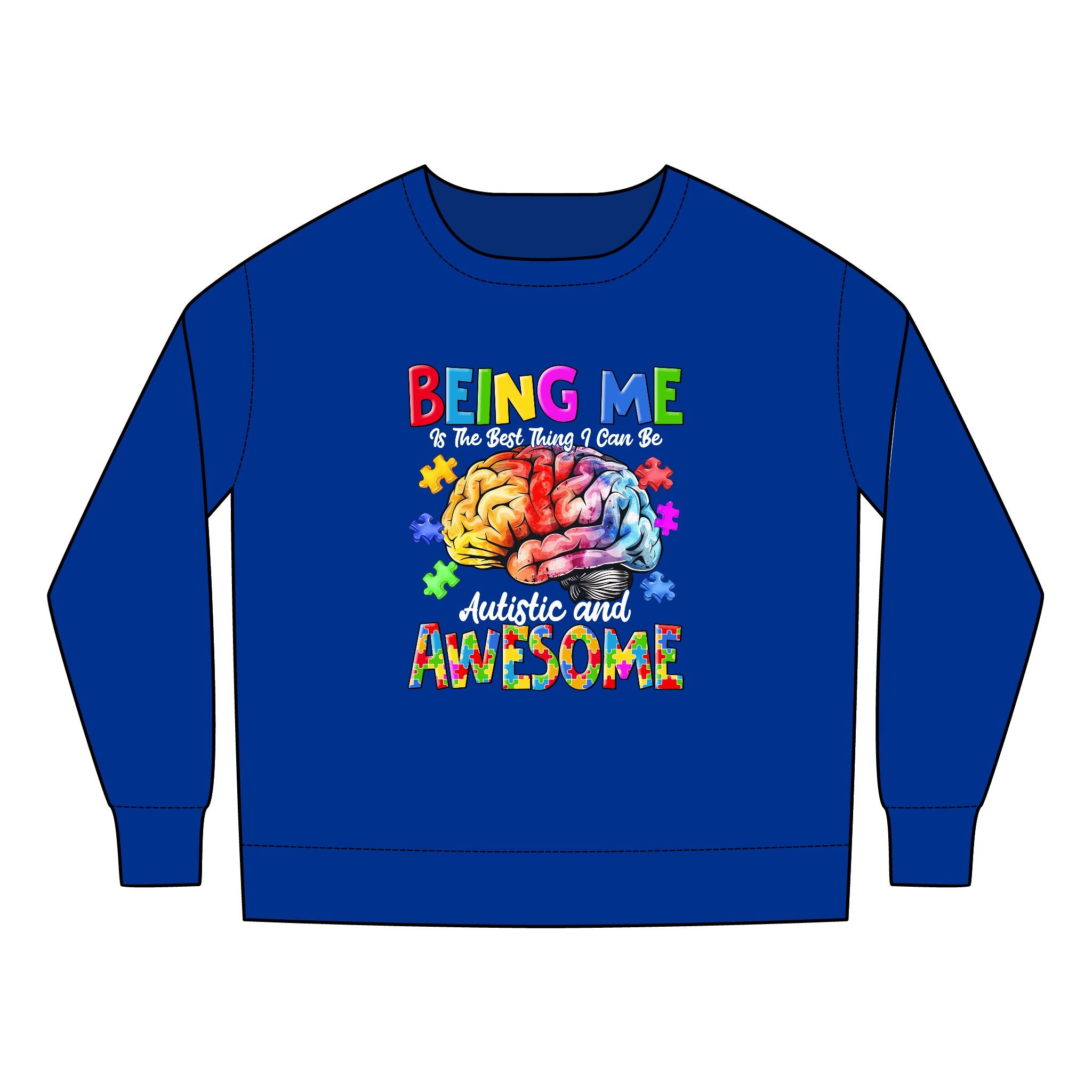 Autistic & Awesome, Autism Awareness Toddler Sweatshirt