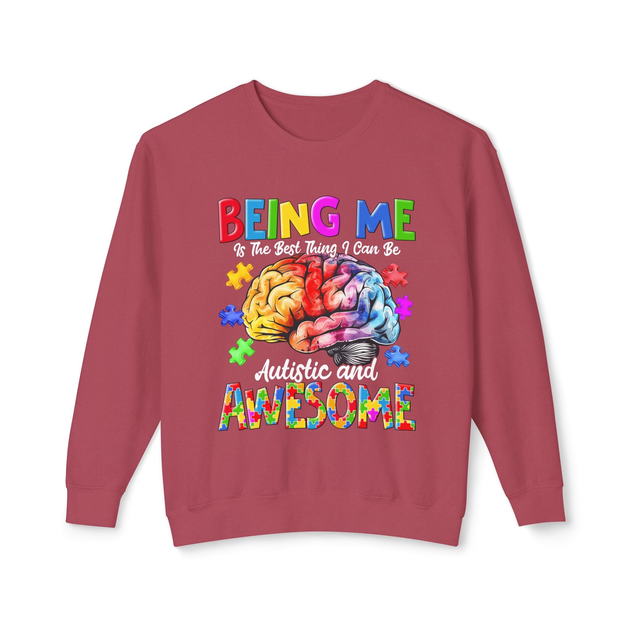 Autistic & Awesome, Autism Awareness Unisex Adult Sweatshirt