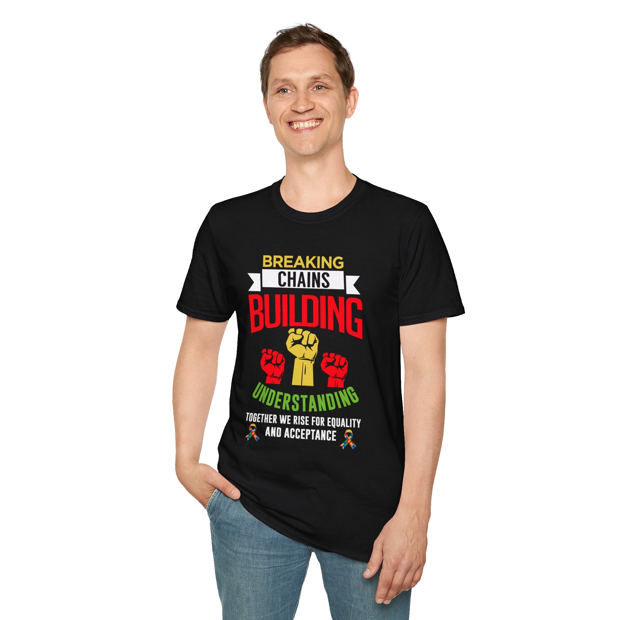 Breaking Chains Autism Awareness , Adult T-Shirt