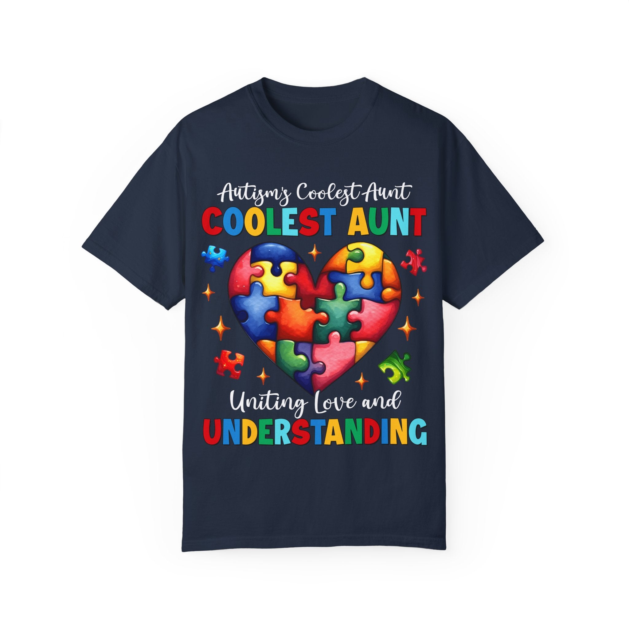 Autism’s Coolest Auntie Adult T-Shirt | Autism Awareness for Aunts, Sisters & Family