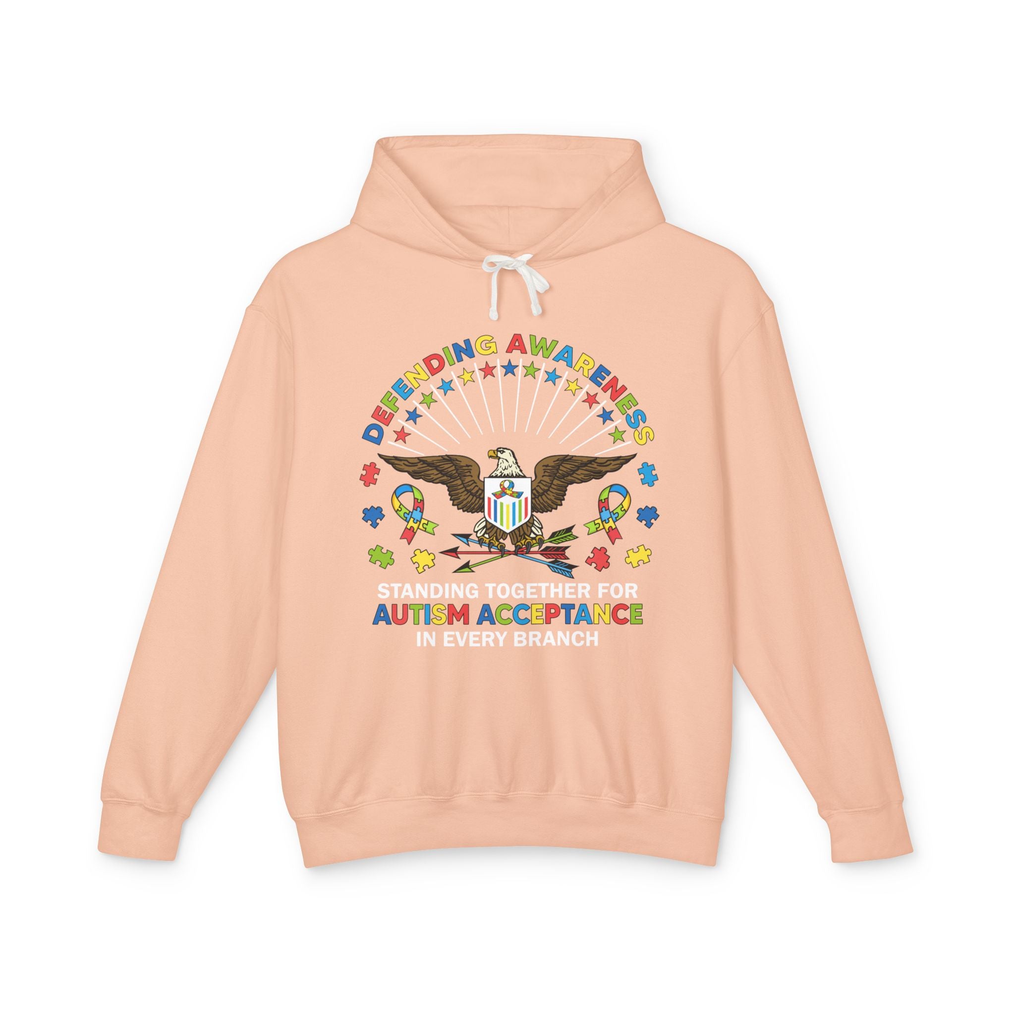 Defending Awareness, Autism Awareness Adult Hoodie