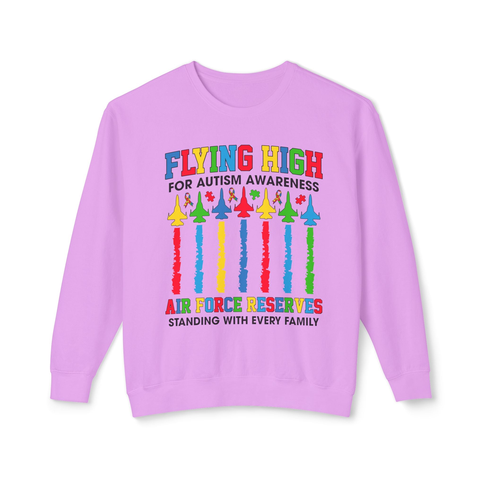 Air Force Autism Advocacy, Adult Unisex Crewneck Sweatshirt