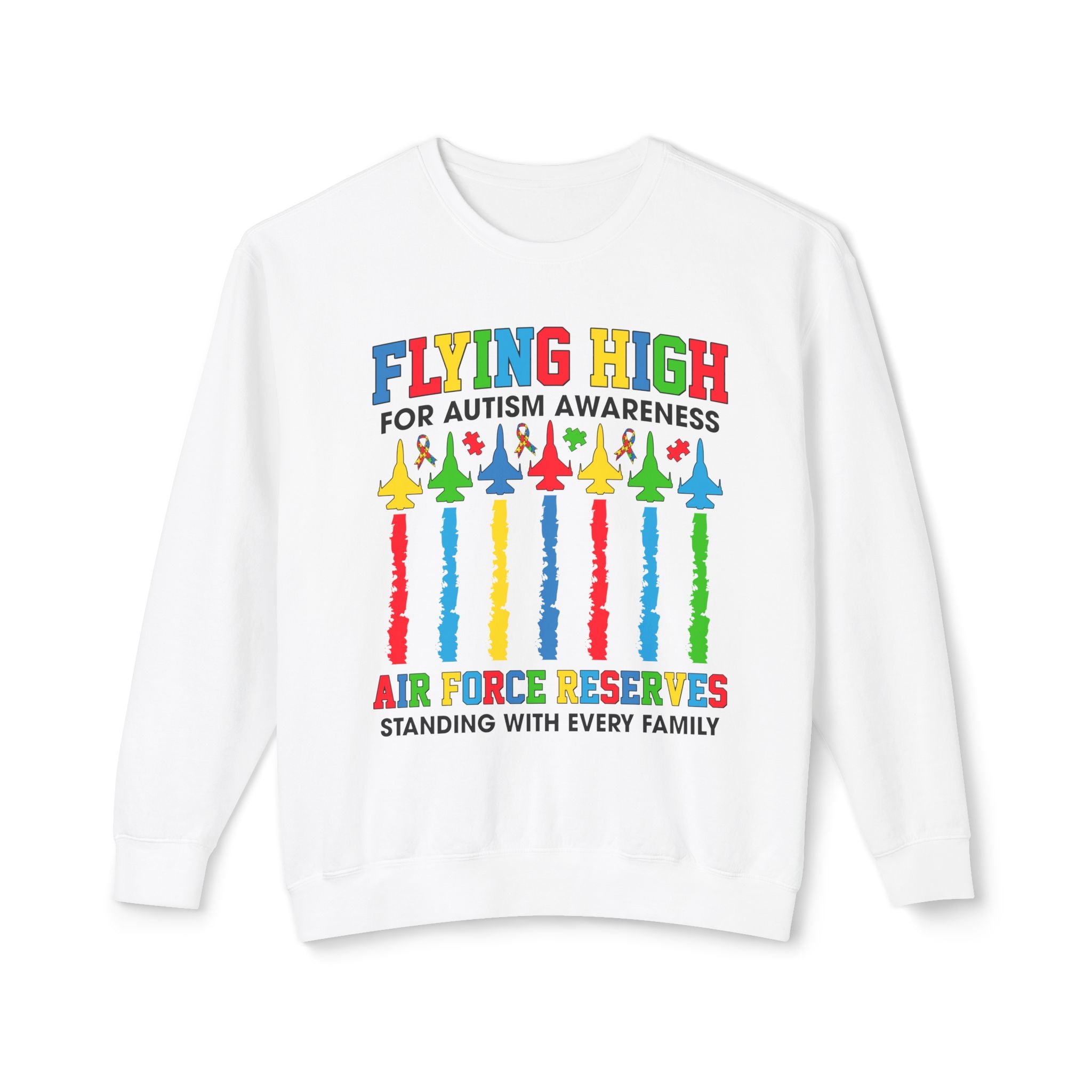 Air Force Autism Advocacy, Adult Unisex Crewneck Sweatshirt