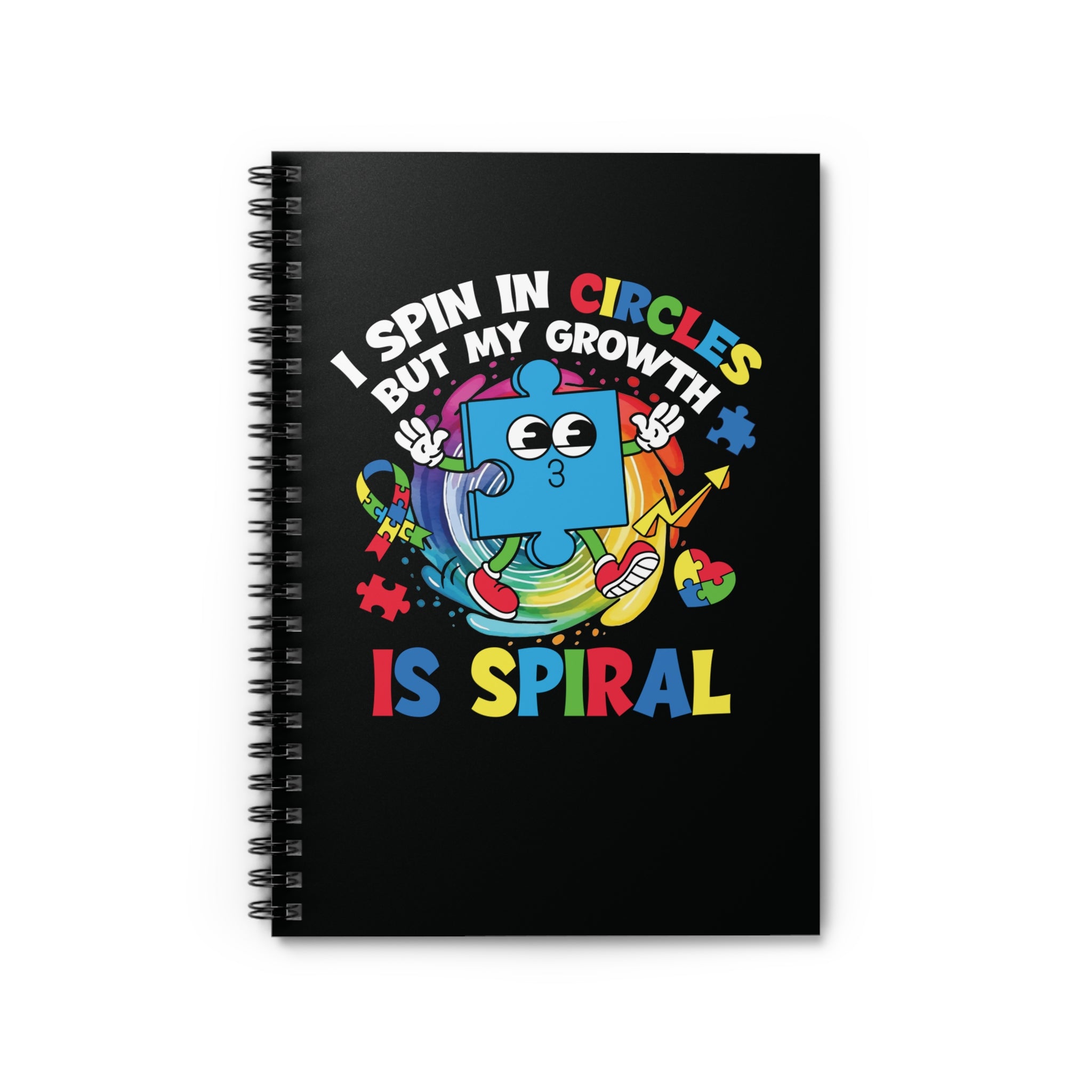 I Spin In Circles Spiral Notebook - Ruled Line
