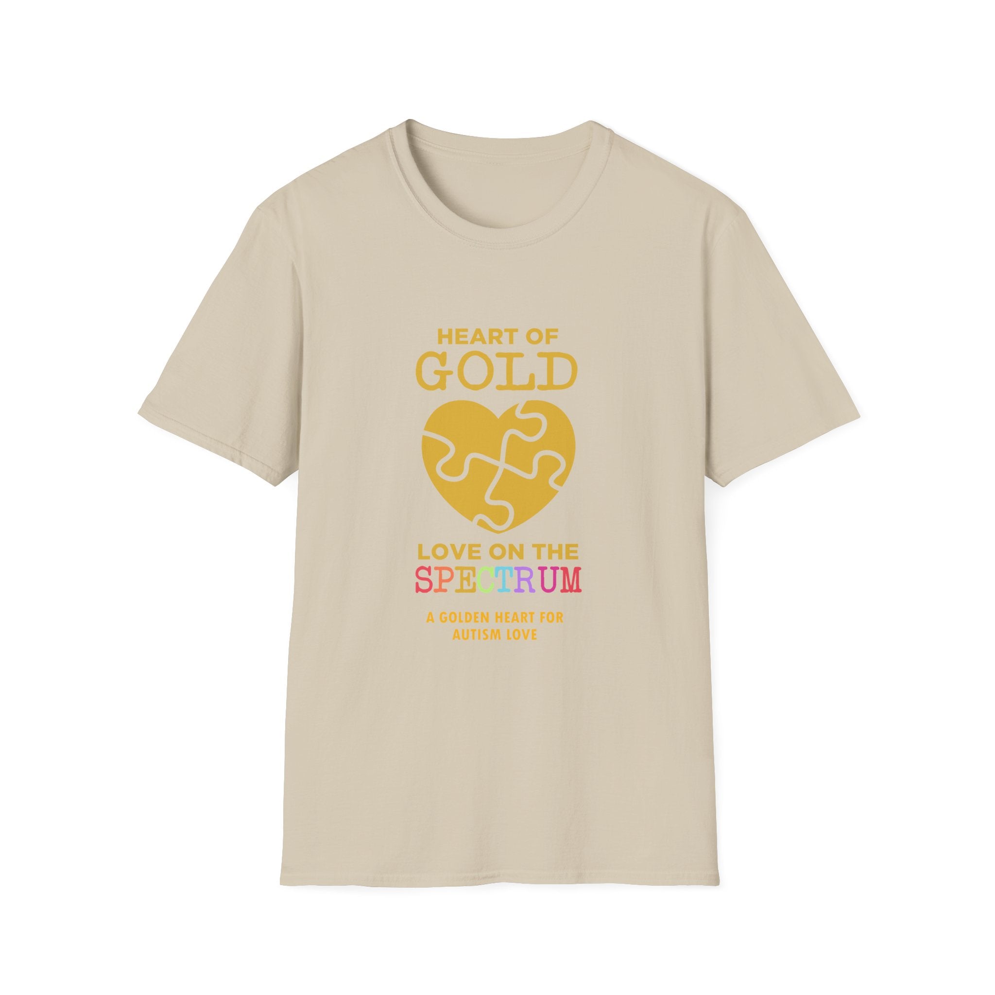 Heart Of Gold Autism Awareness , Adult T-Shirt