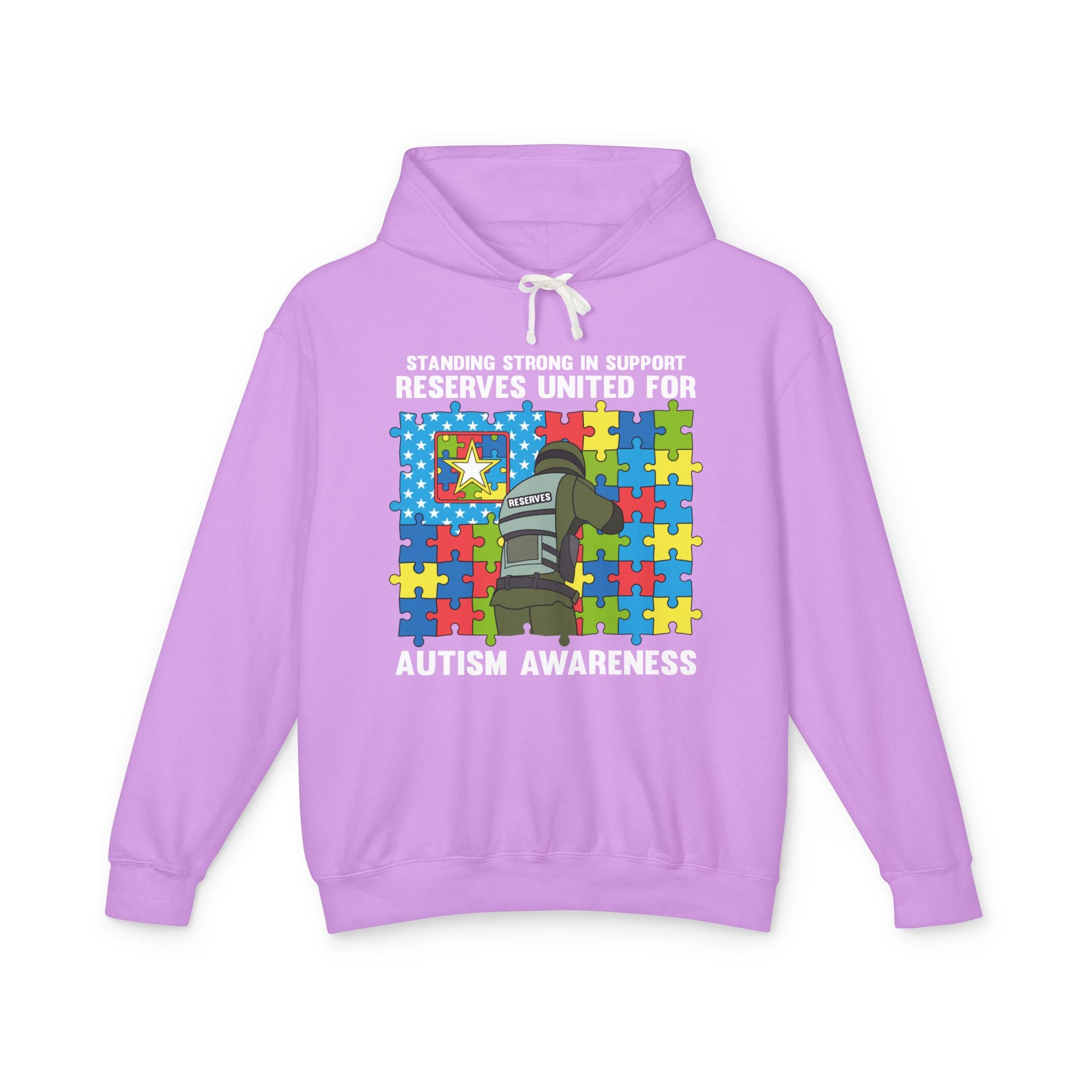 Standing Strong for Autism Awareness, Adult Unisex Hoodie