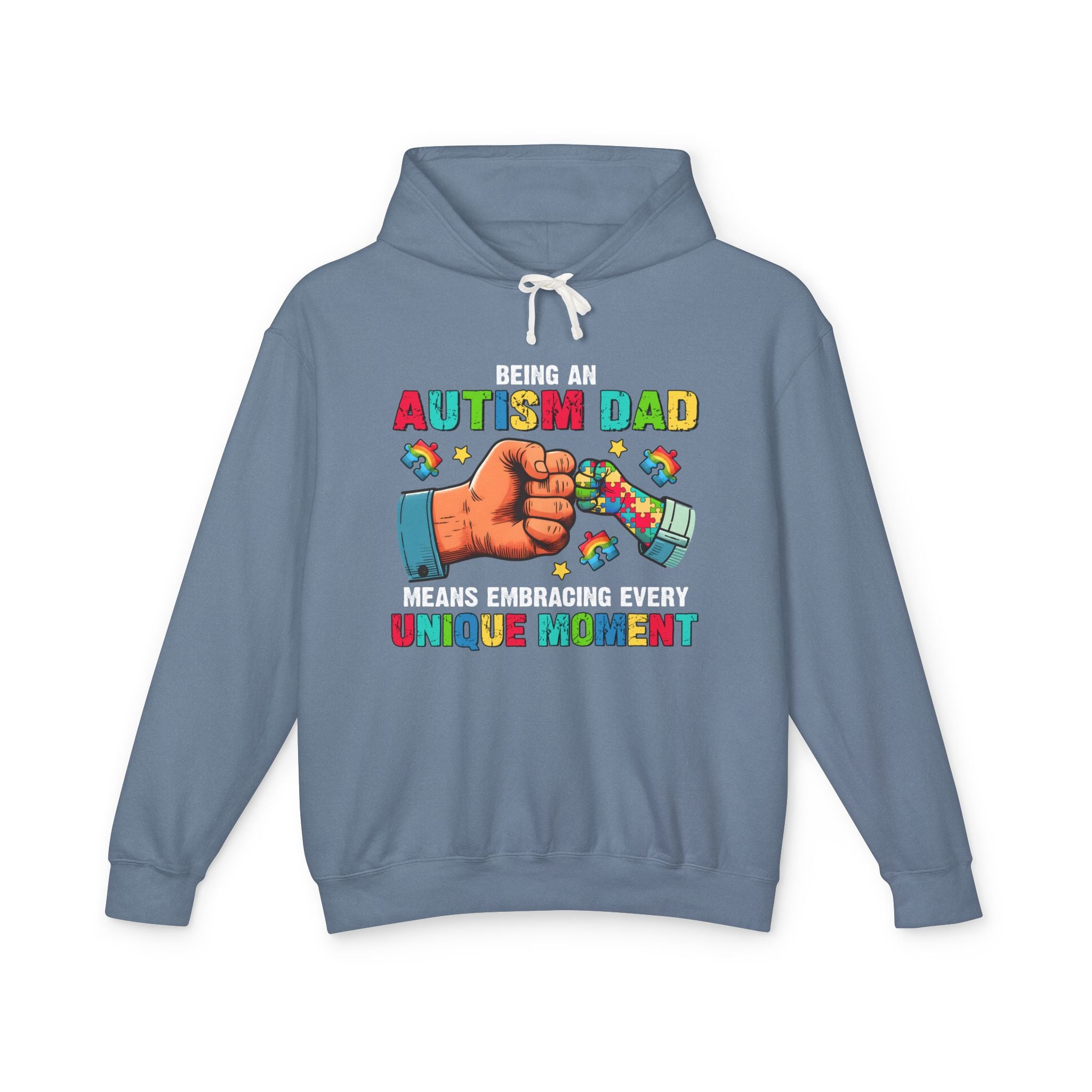 Being An Autism Dad, Autism Awareness Adult Hoodie