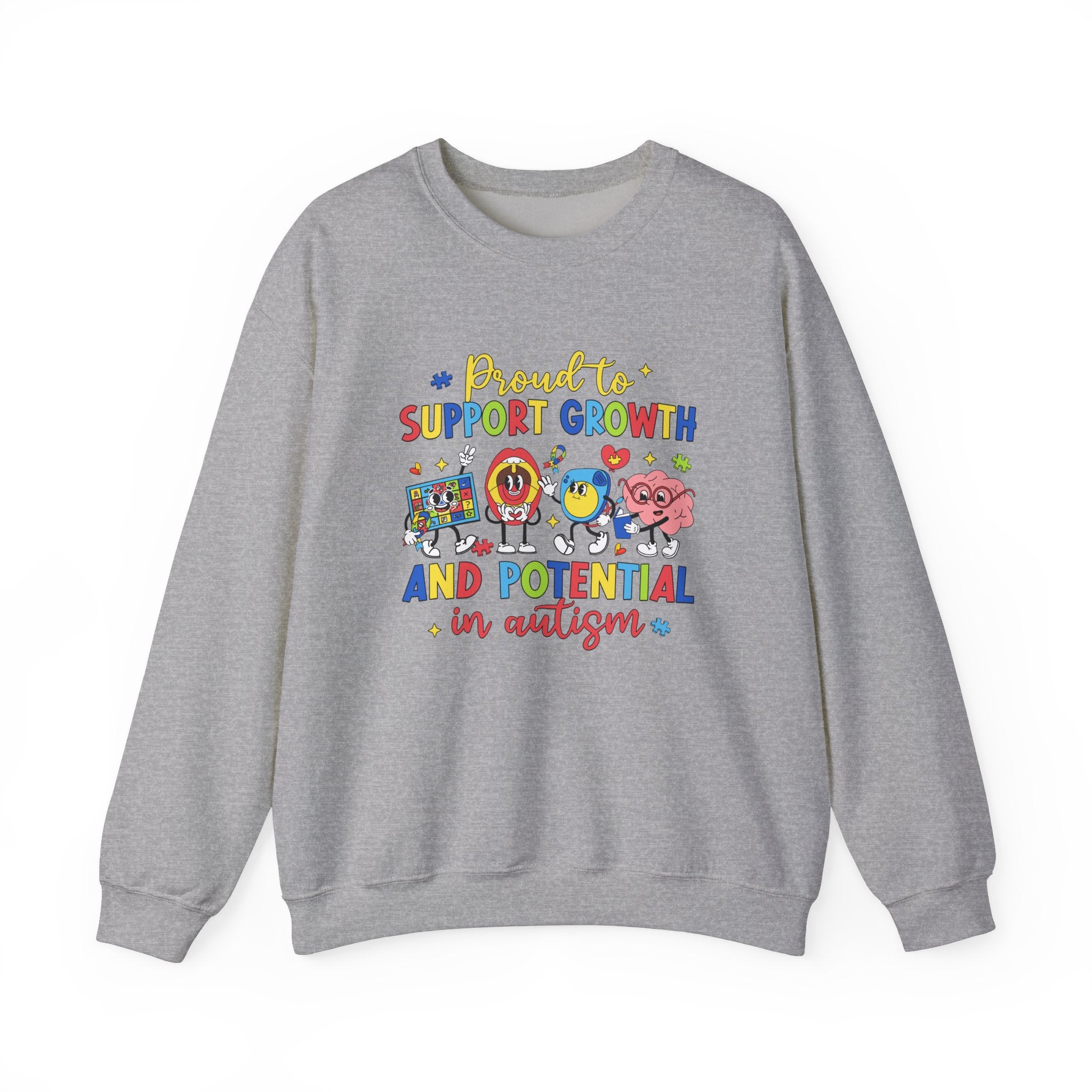 Nurturing Growth for Autism Awareness, Adult Sweatshirt